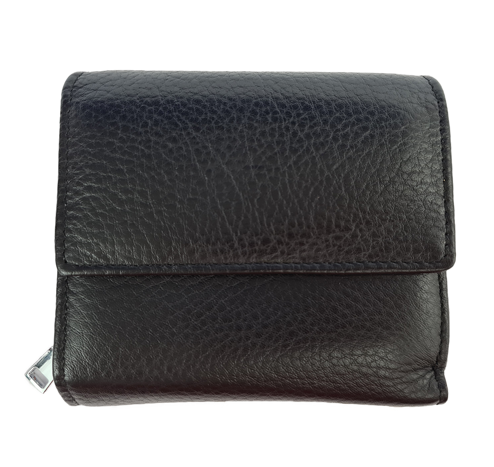 Dámská kožená peněženka multicolor compact - Černá