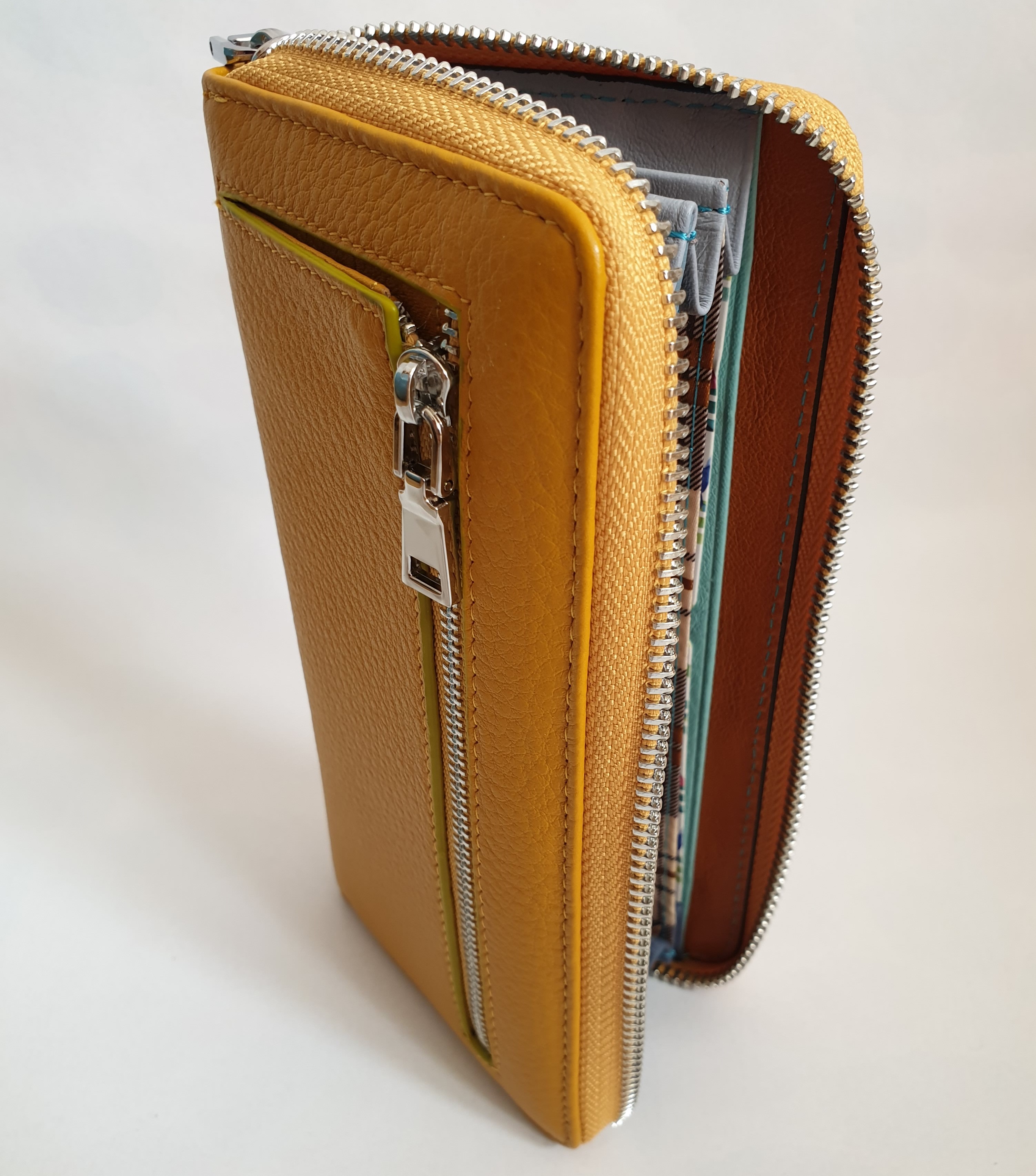 Dámská kožená peněženka 534 - Žlutá