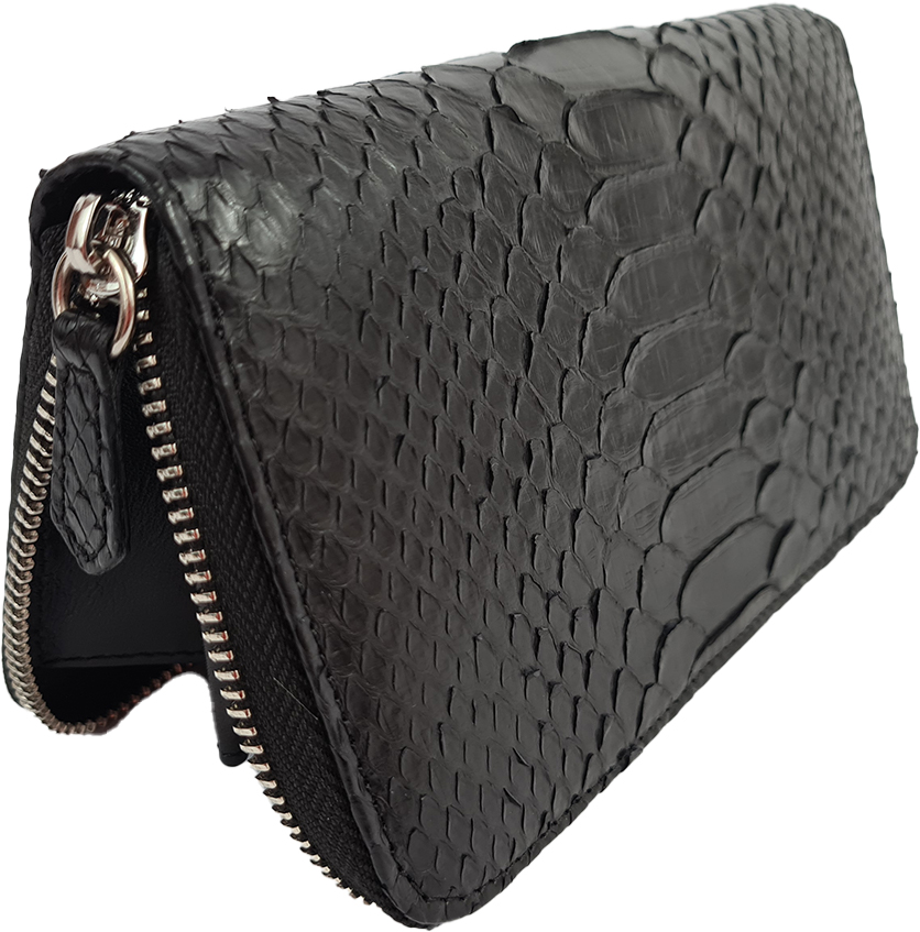 Dámská hadí peněženka Cleo - Černá