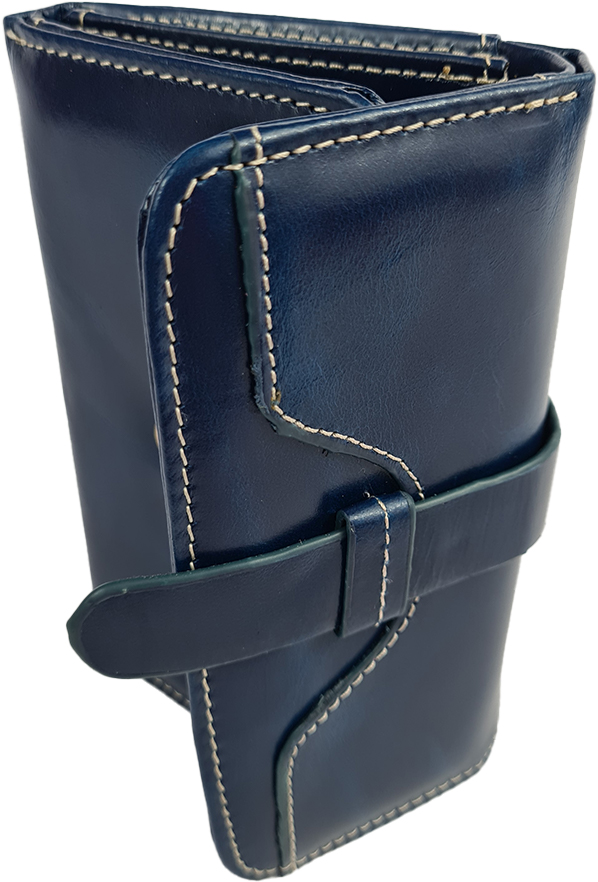 Dámská kožená peněženka YP147 - Modrá