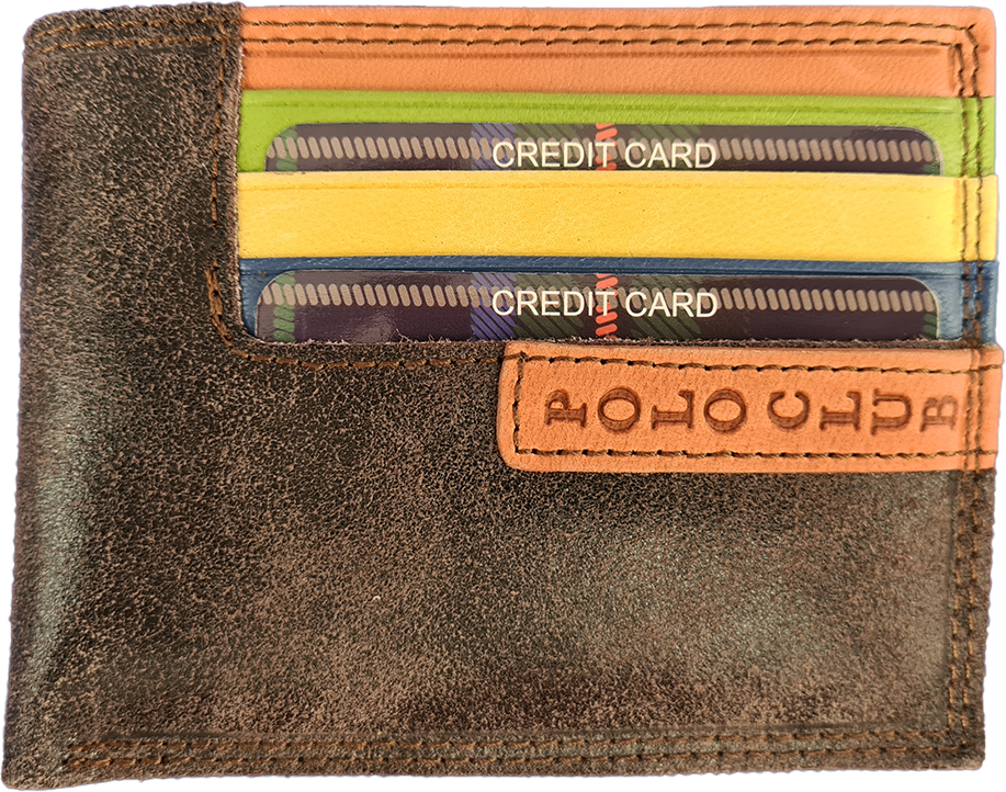 Pánská kožená peněženka Polo - Hnědá