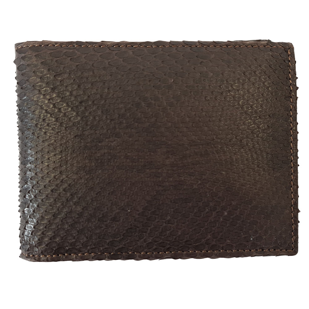 Pánská hadí peněženka Gerald - Tmavě hnědá