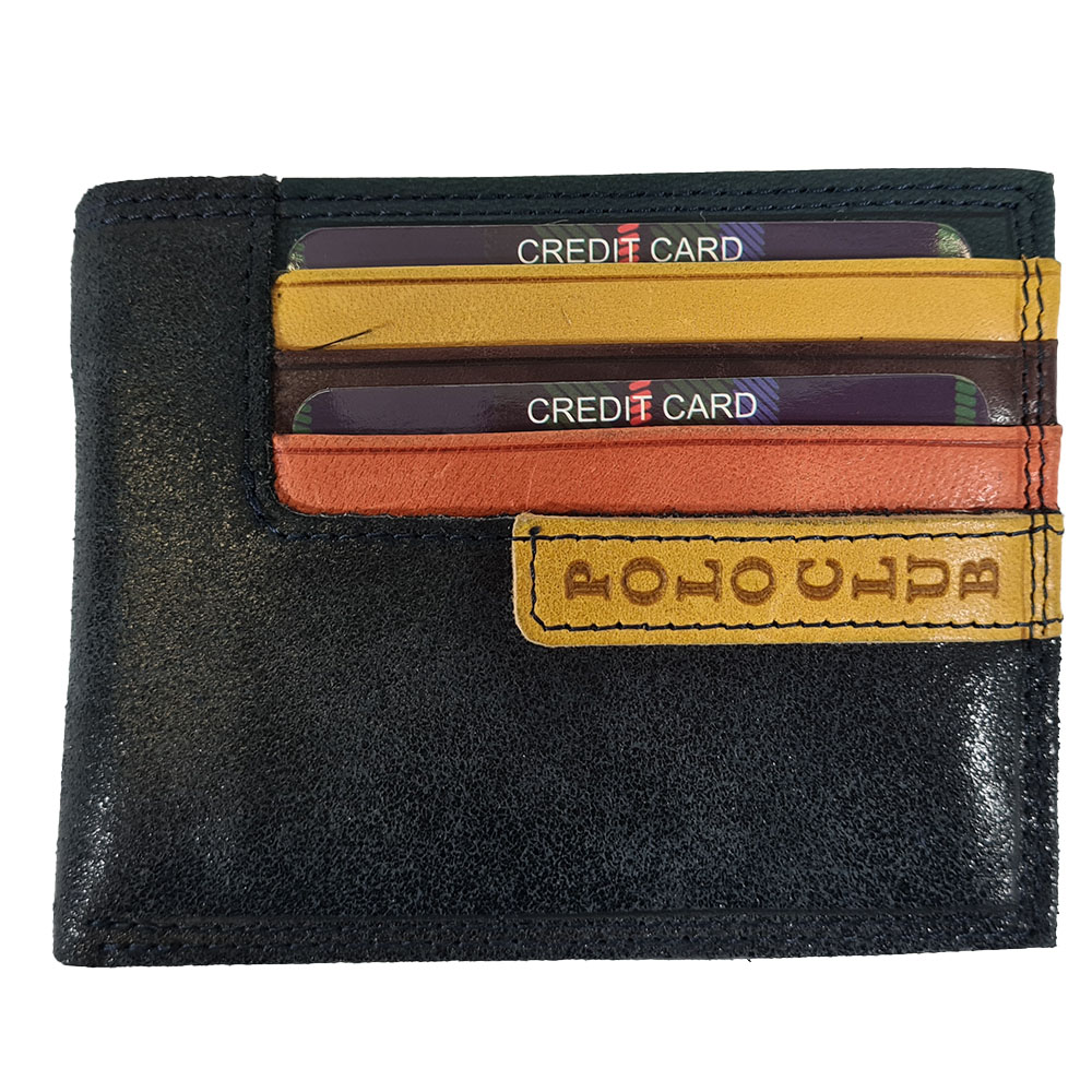 Pánská kožená peněženka Polo - Modrá