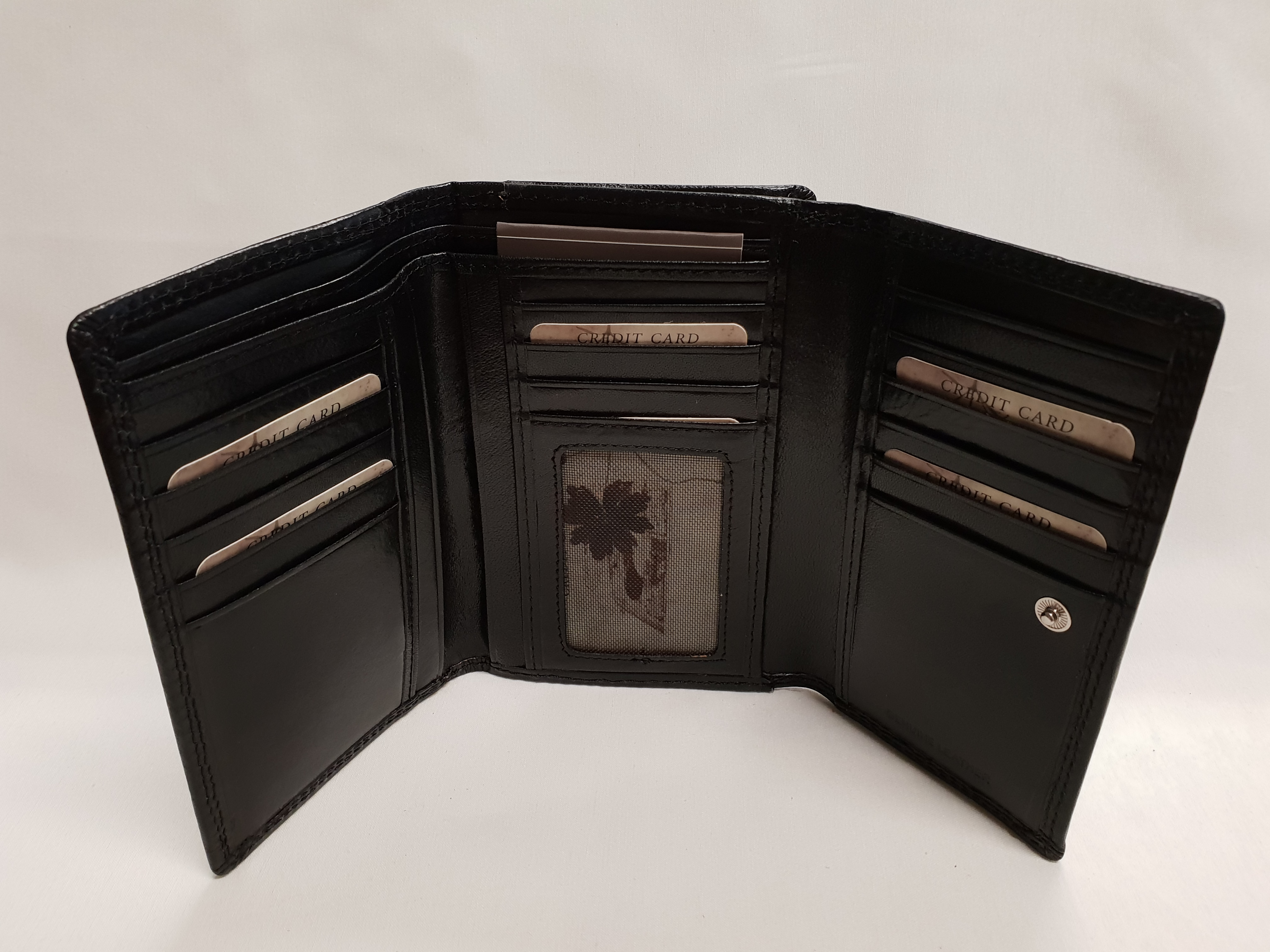 Dámská kožená peněženka 907 - černá