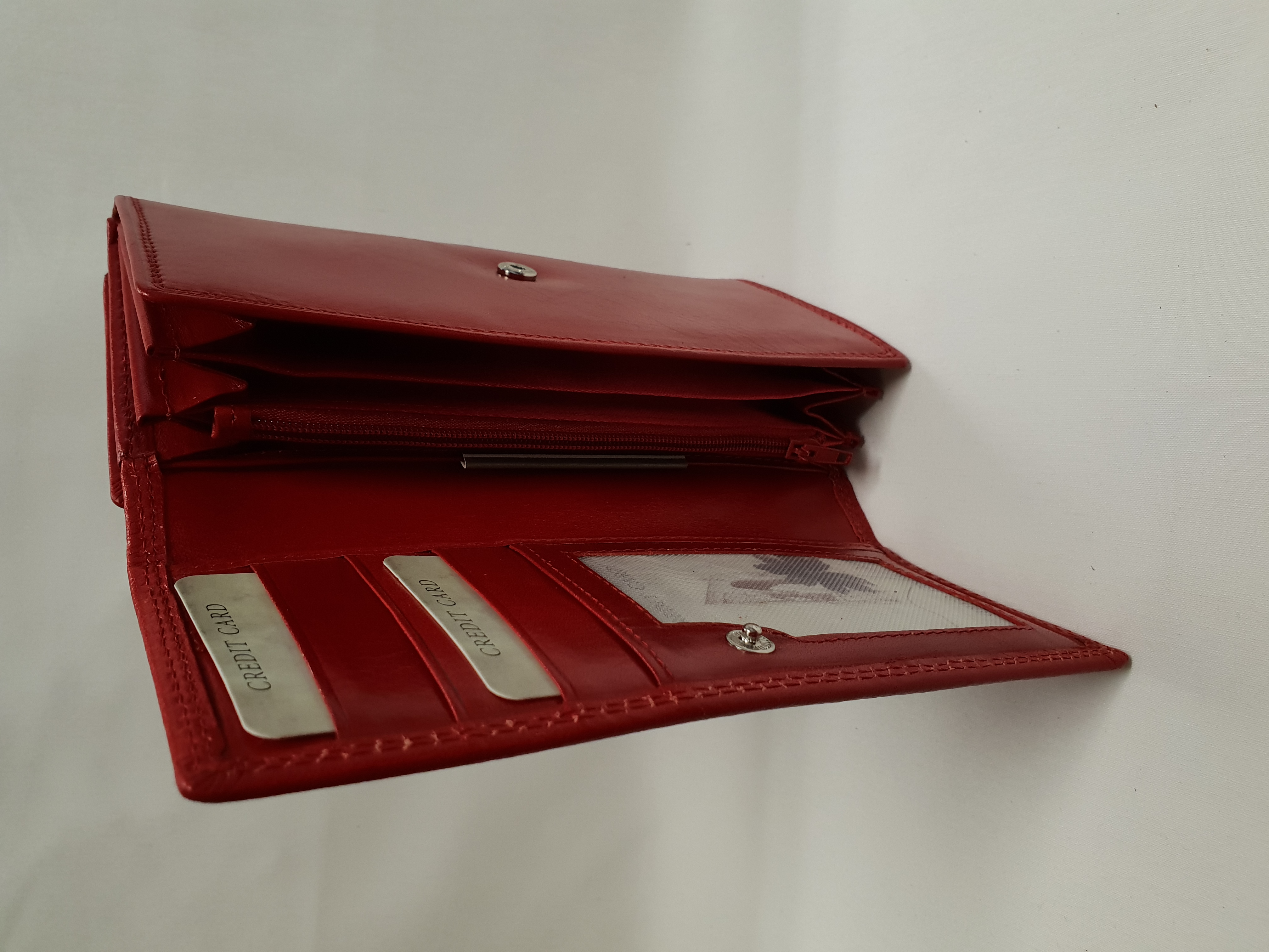 Dámská kožená peněženka 901 - červená