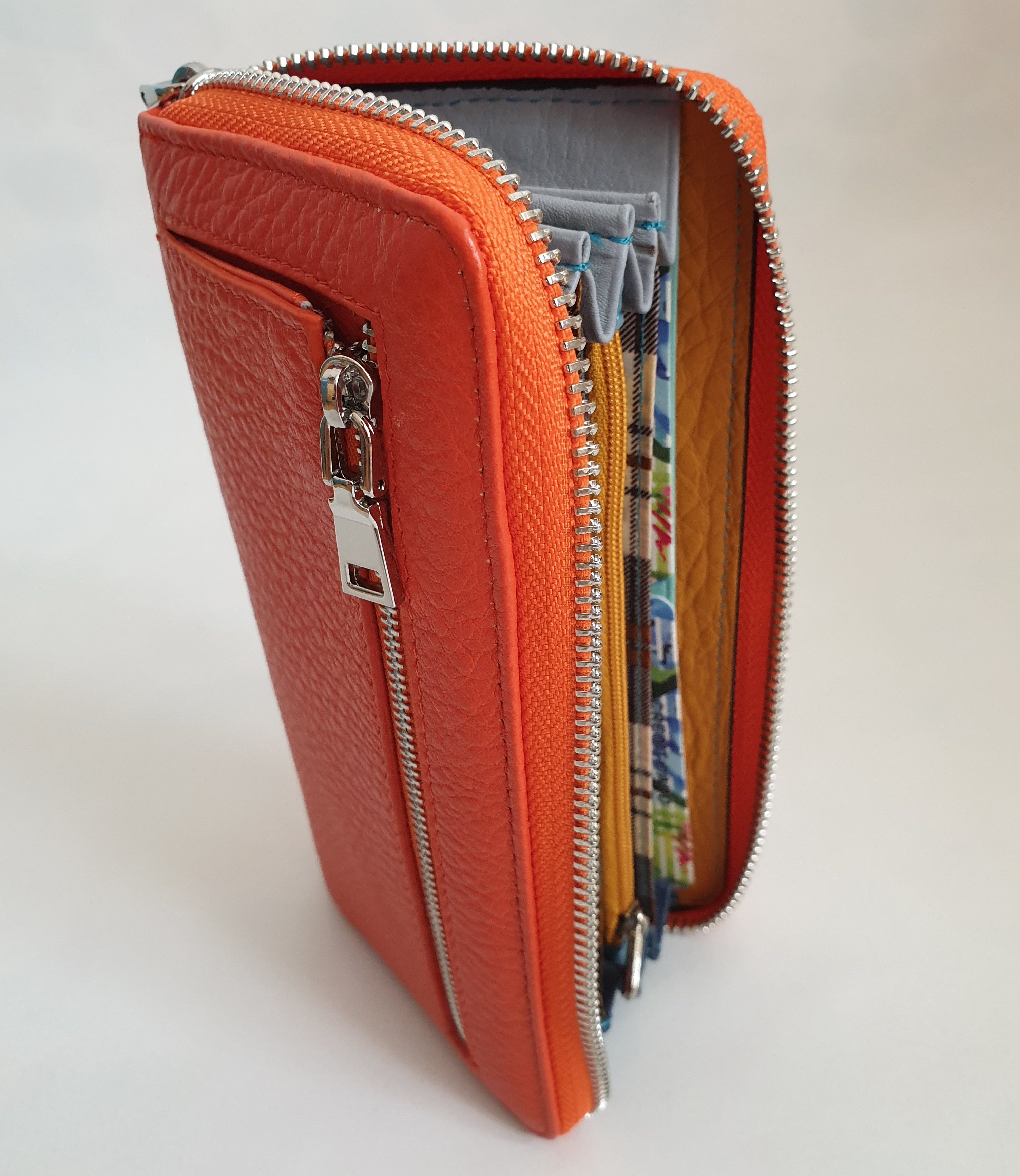 Dámská kožená peněženka 534 - Oranžová