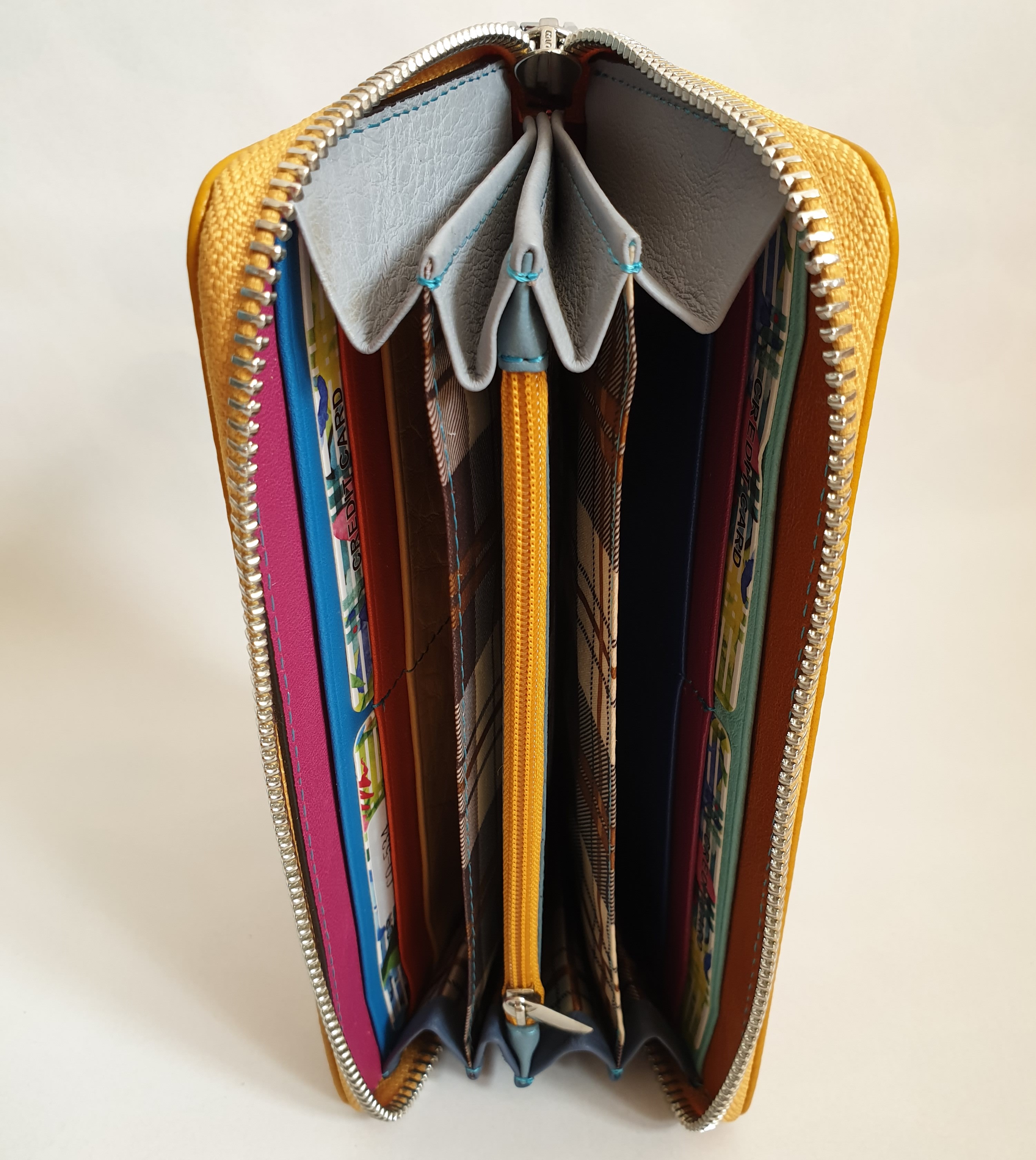 Dámská kožená peněženka 534 - Žlutá