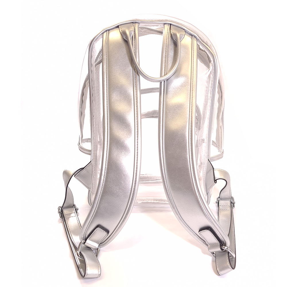 Průsvitný batoh - stříbrná