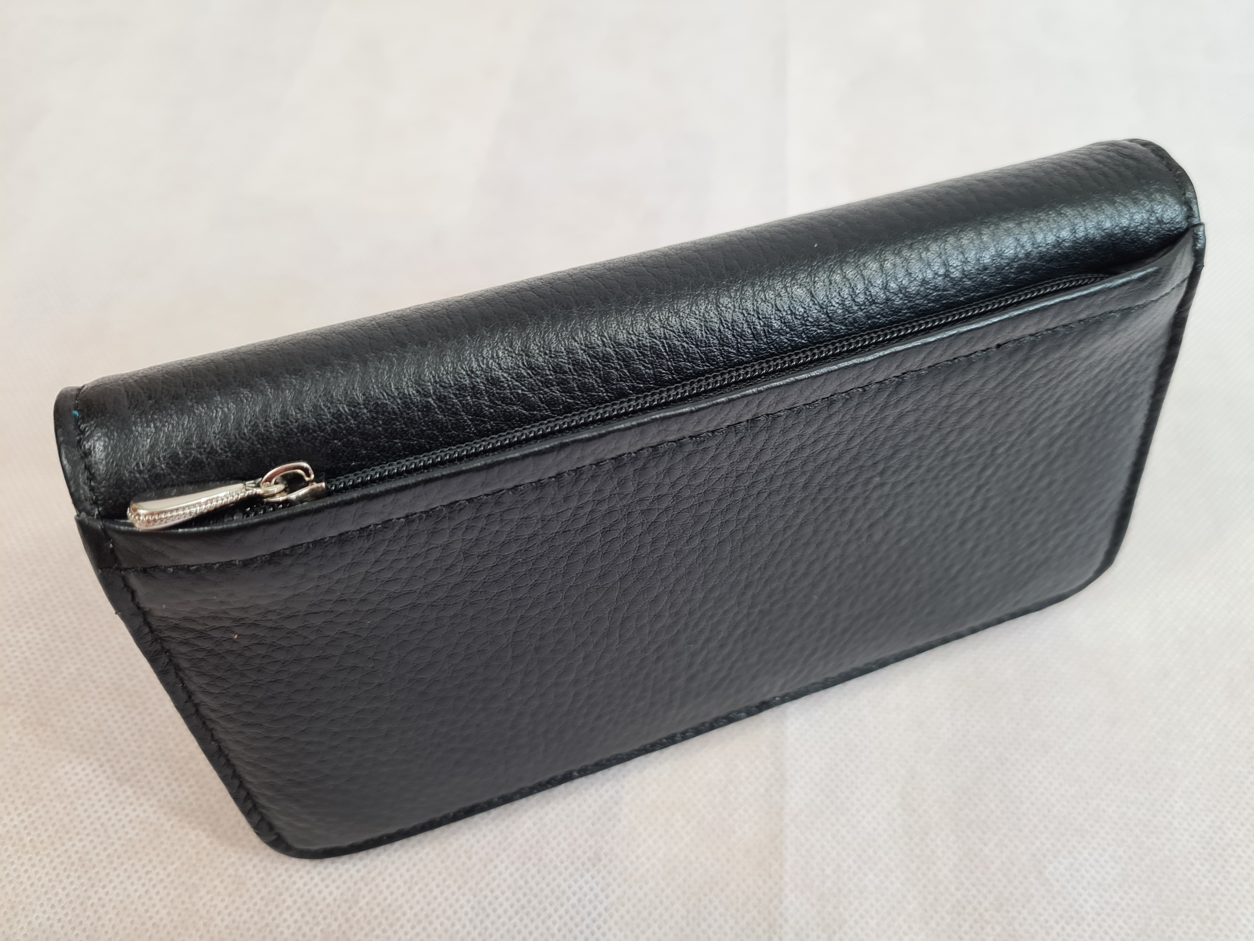 Dámská kožená peněženka multicolor simple - černá