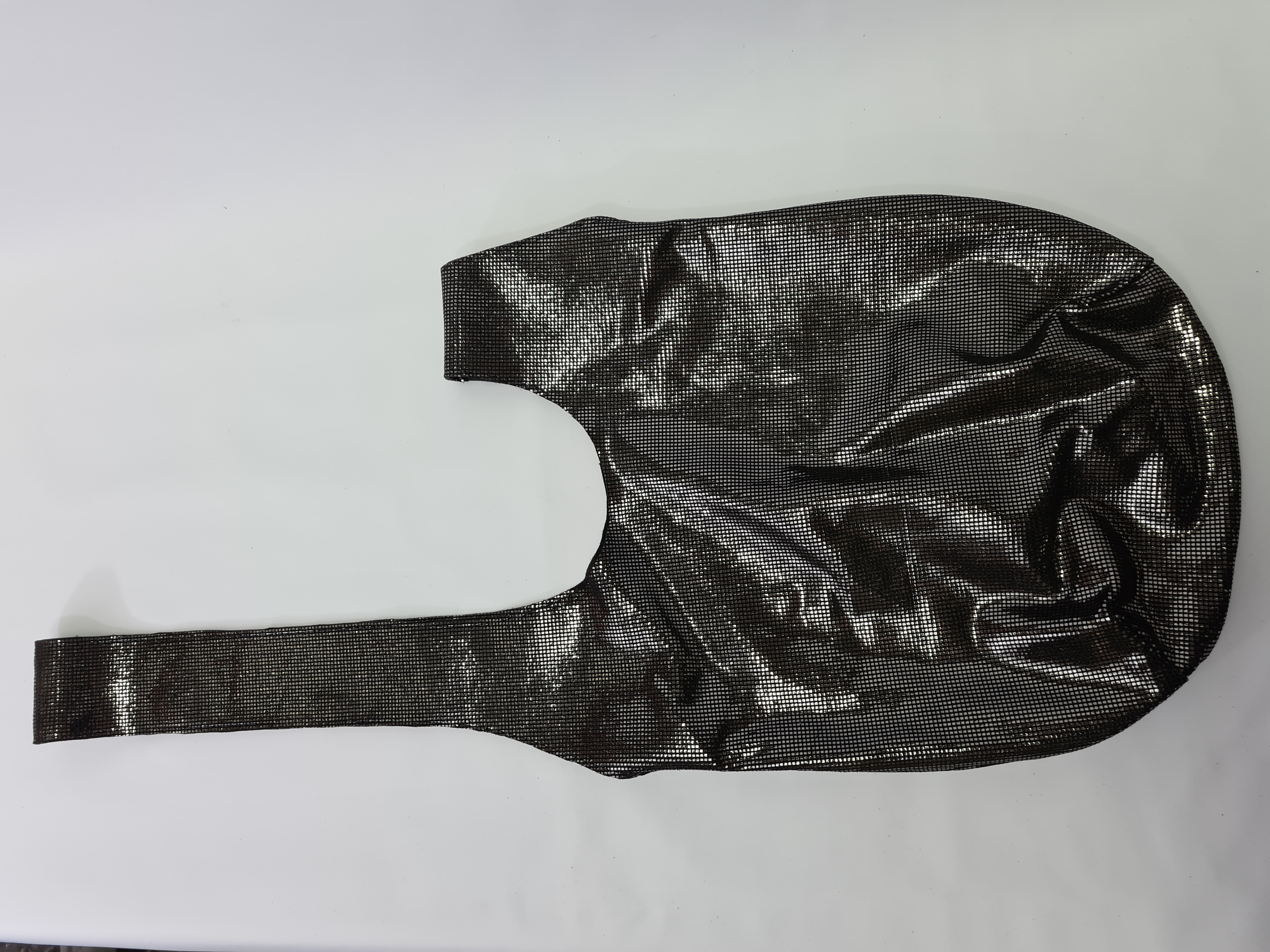 Kožený uzlík - černá lesklá