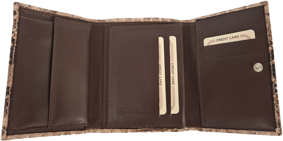 Dámská hadí peněženka Eve - Světle hnědá