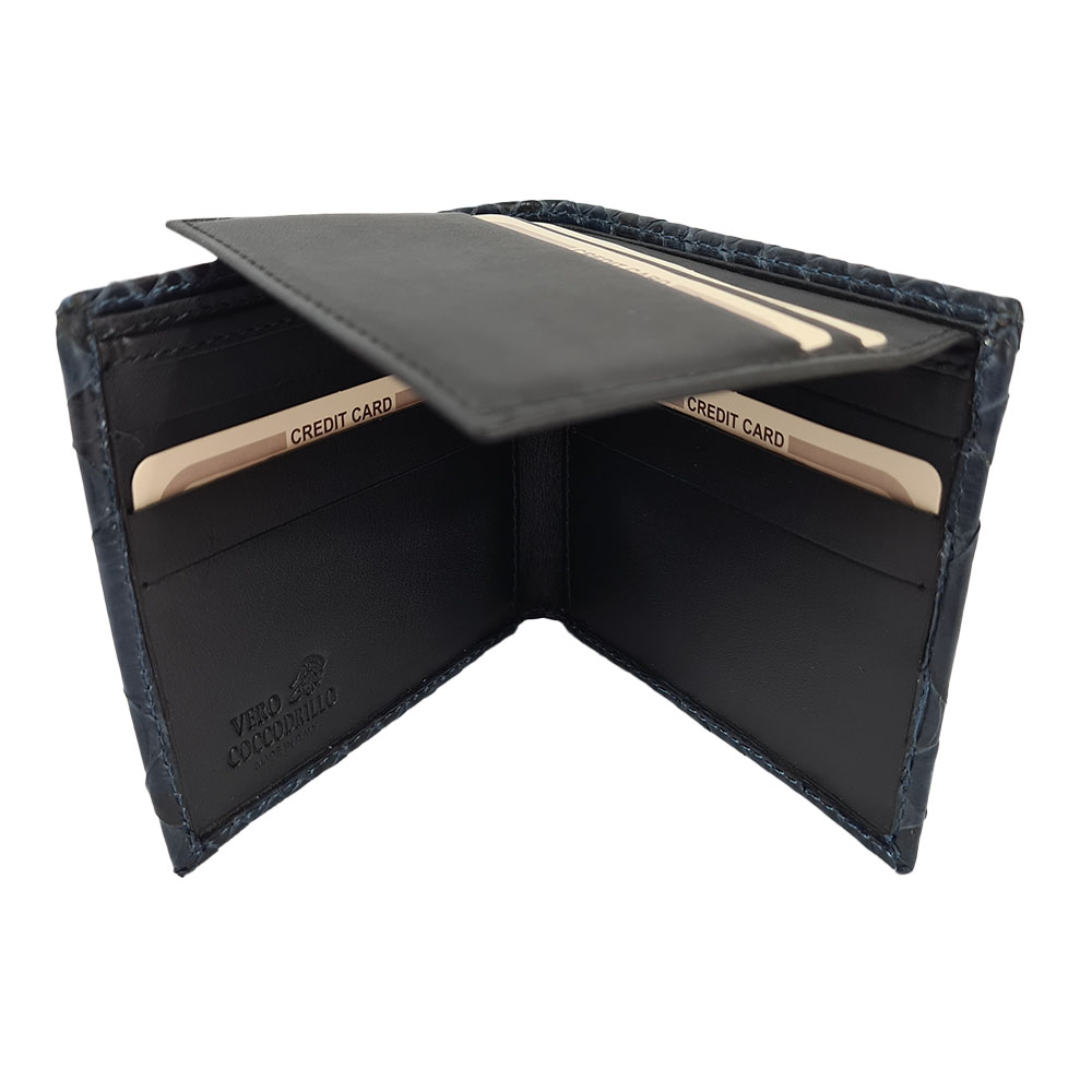 Pánská hadí peněženka Damian - Tmavě modrá