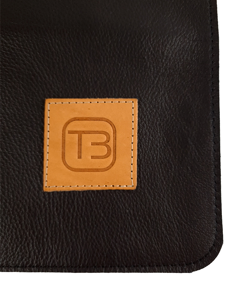 Kožená taška EGG - Tmavě hnědá