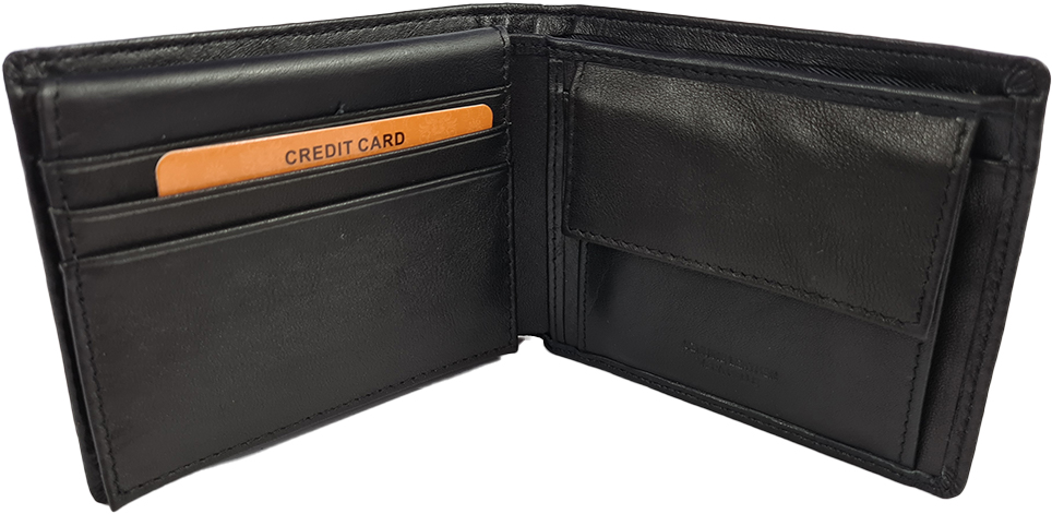 Pánská kožená peněženka Treccia - černá