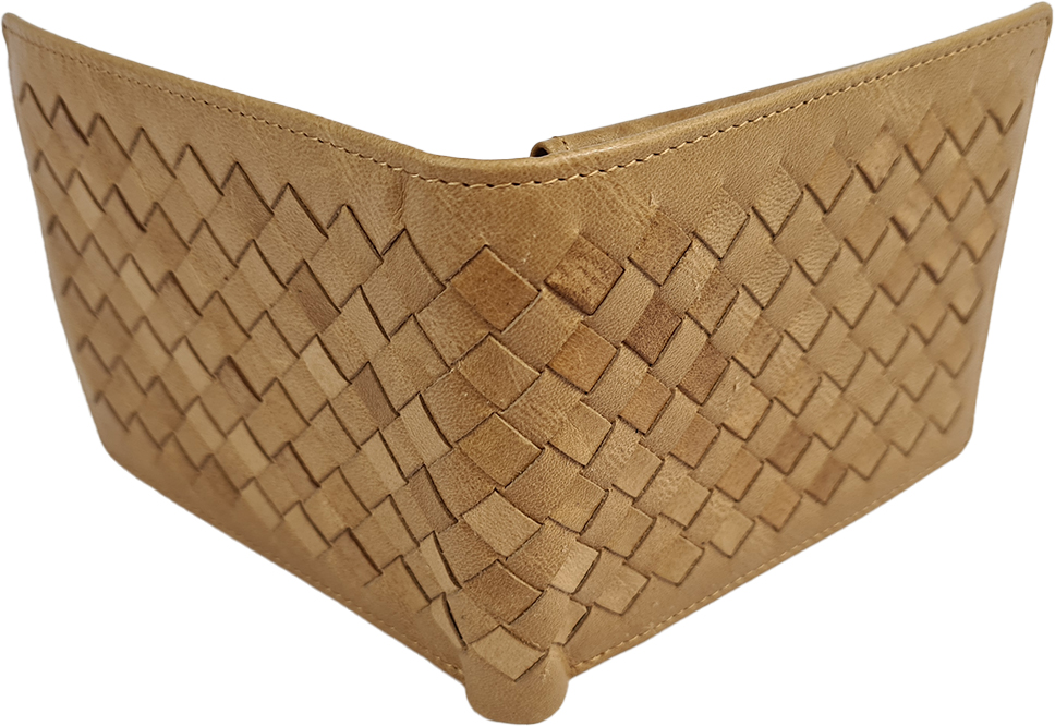 Pánská kožená peněženka Treccia - béžová