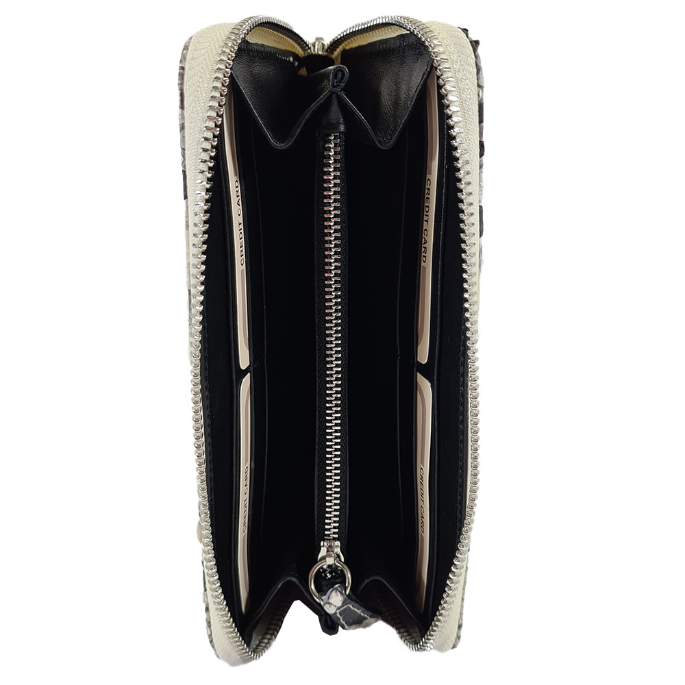 Dámská hadí peněženka Cleo - Bílá