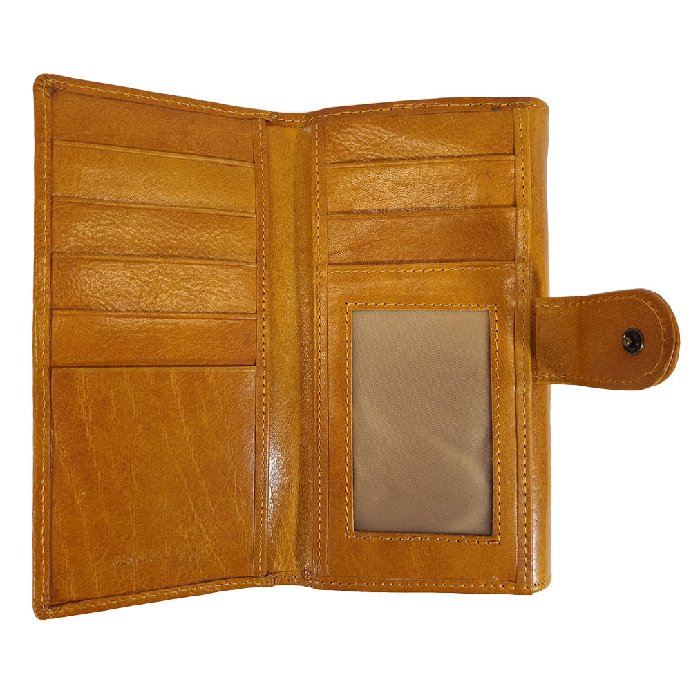 Dámská kožená peněženka 901 - Žlutá