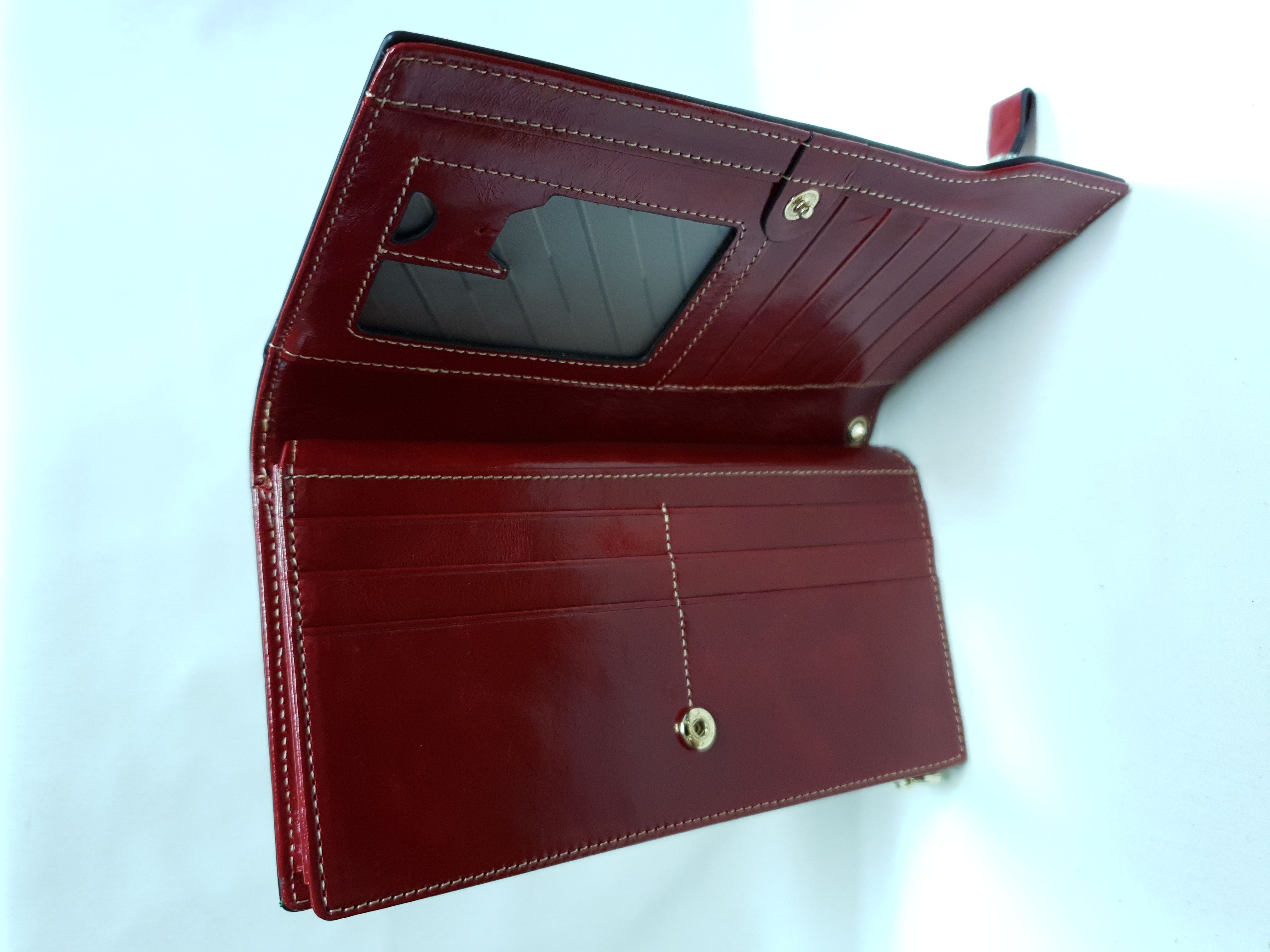 Kožené psaníčko/peněženka 8315 - červená