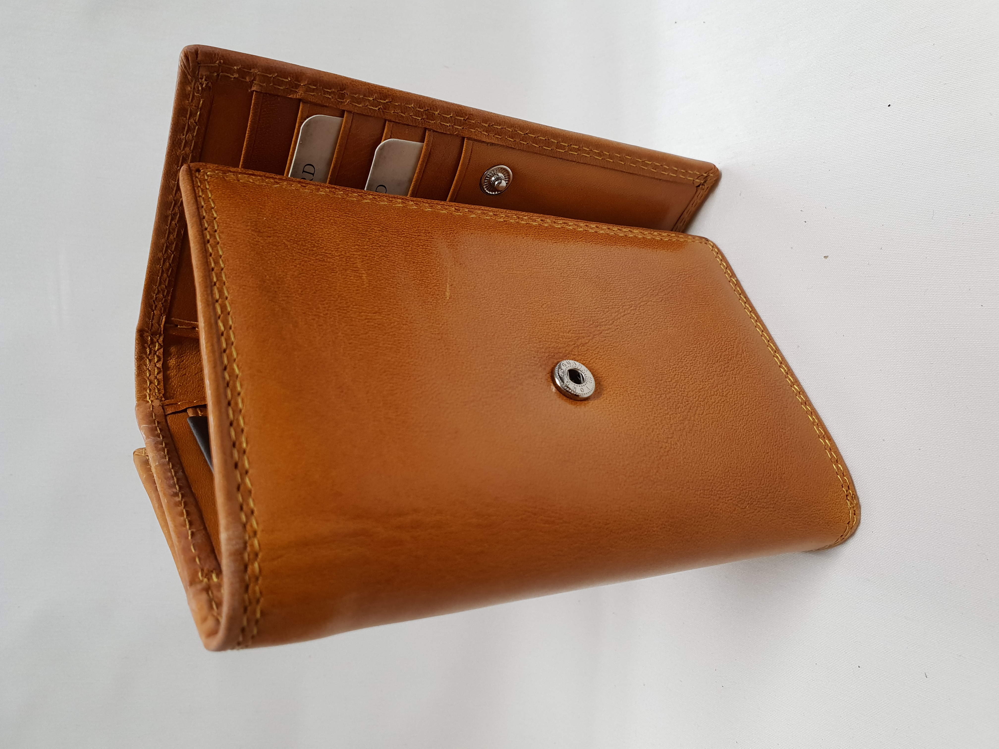 Dámská kožená peněženka 907 - hořčicově žlutá