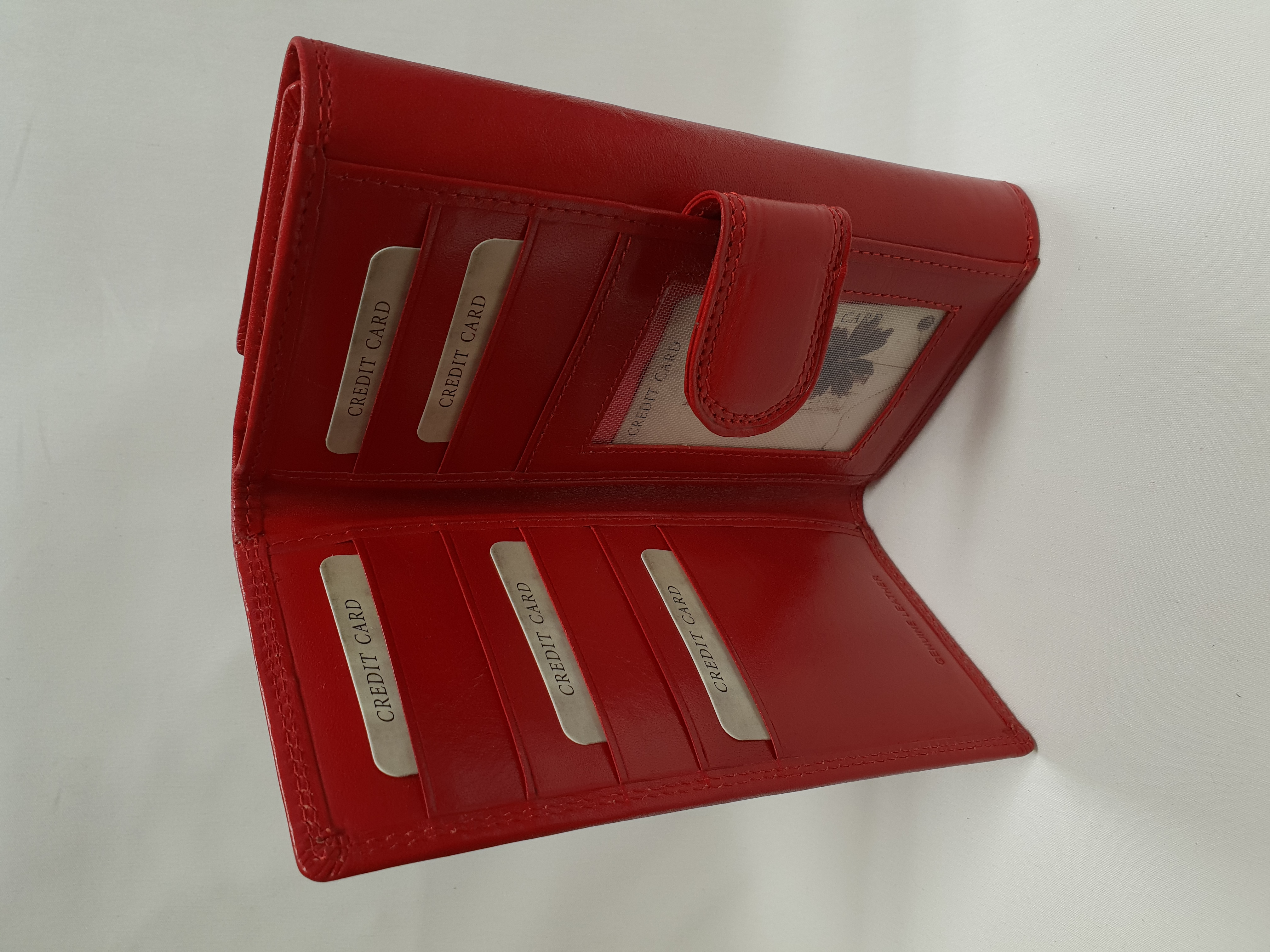 Dámská kožená peněženka 901 - červená