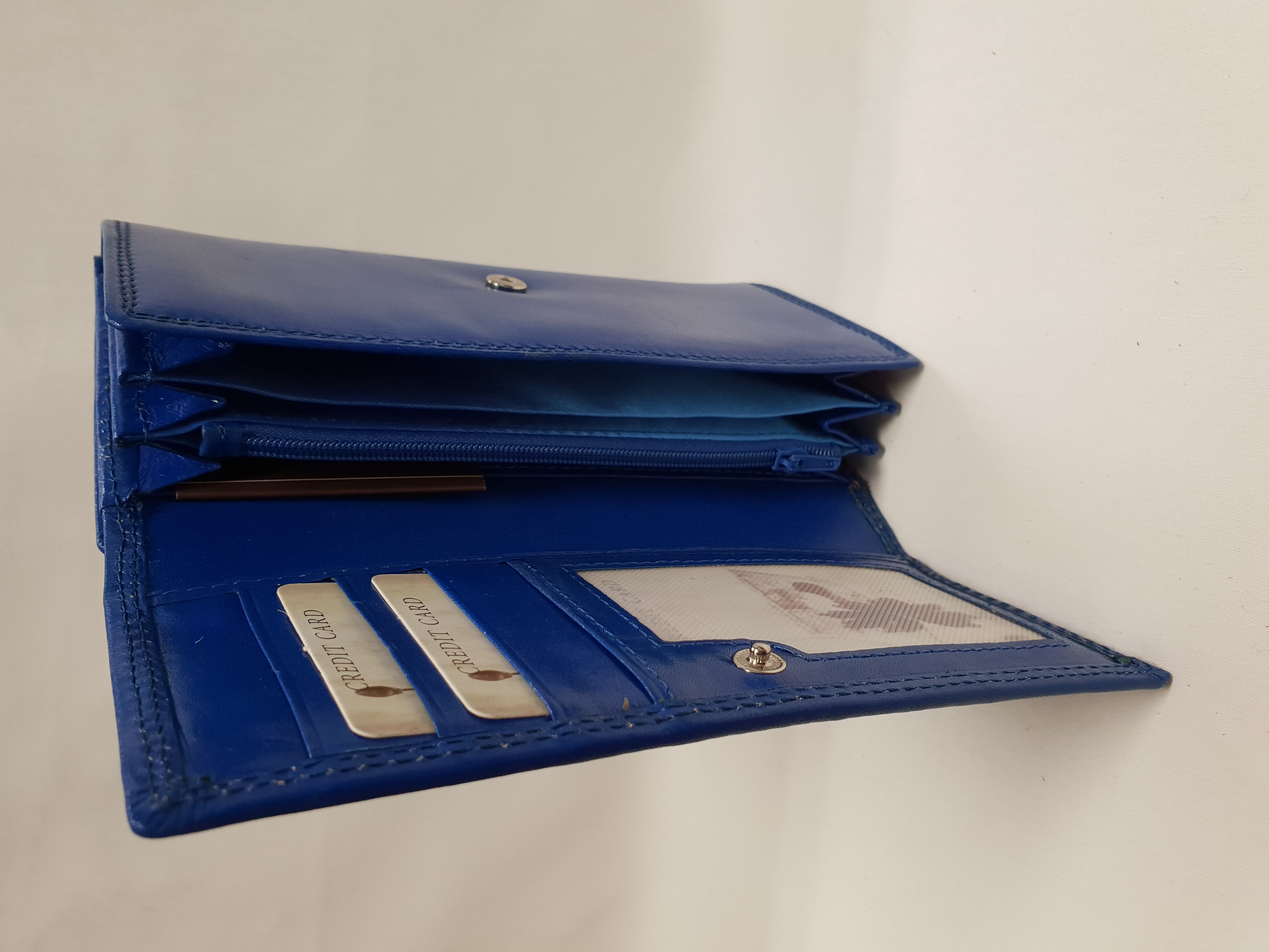 Dámská kožená peněženka 901 - královsky modrá