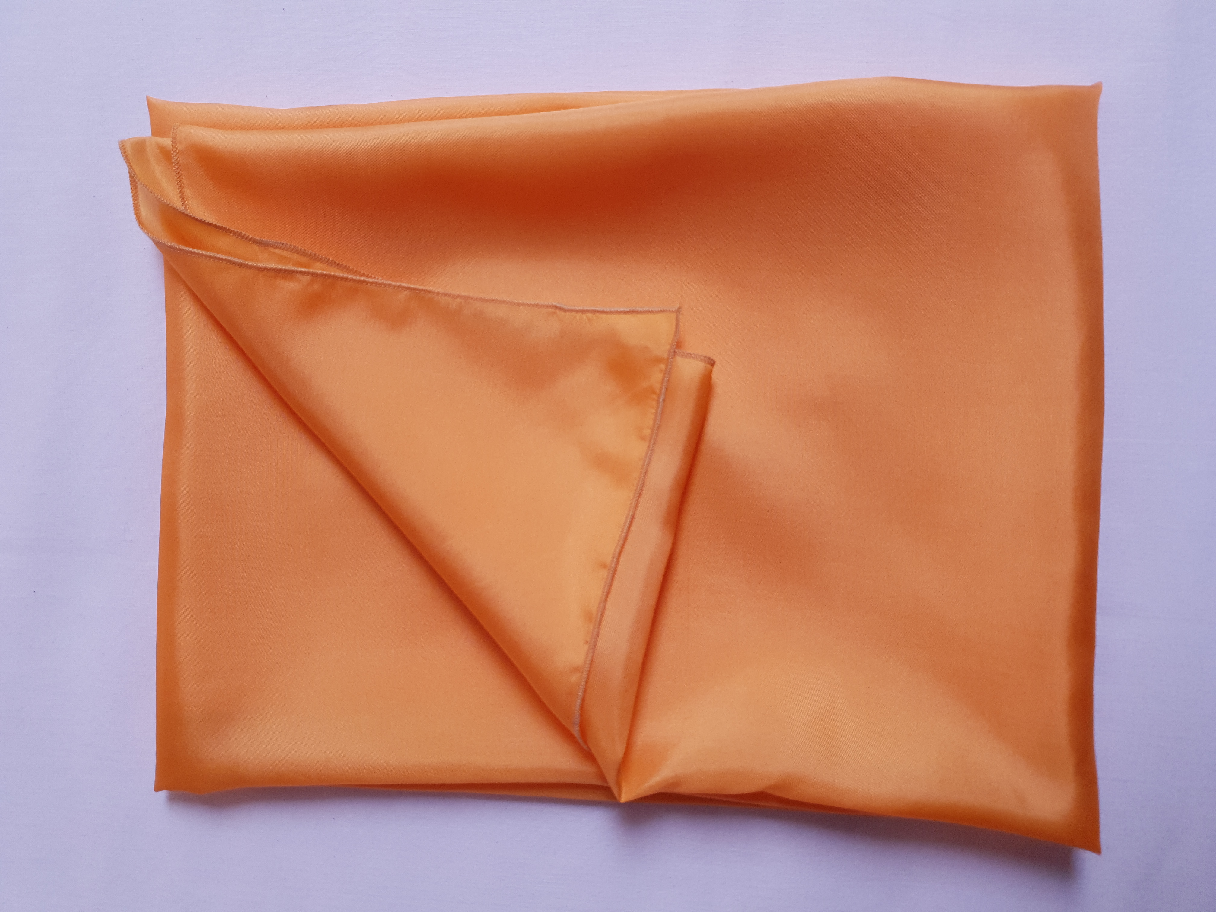 Hedvábná dvojitá šála - oranžová