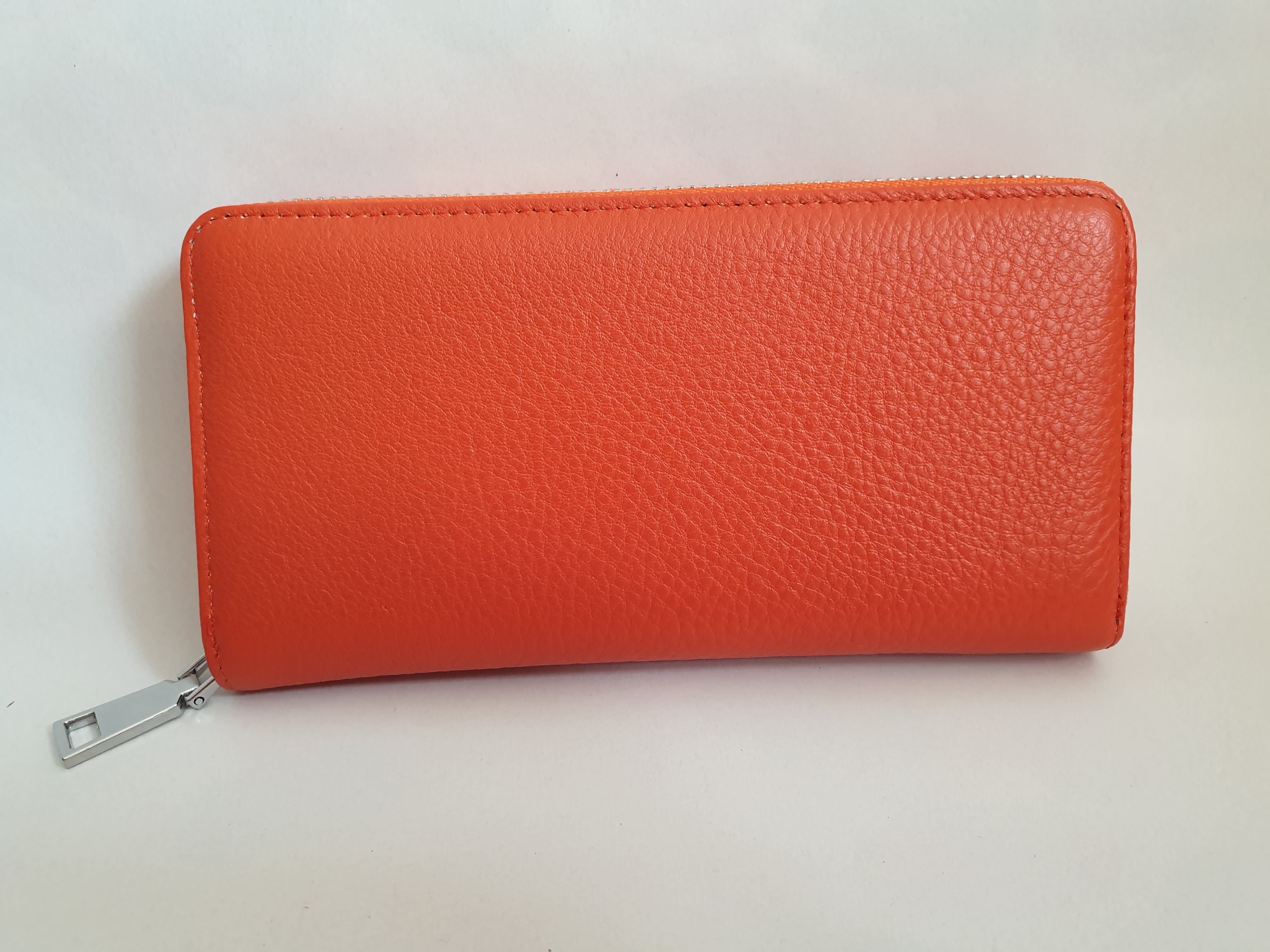 Dámská kožená peněženka 534 - Oranžová