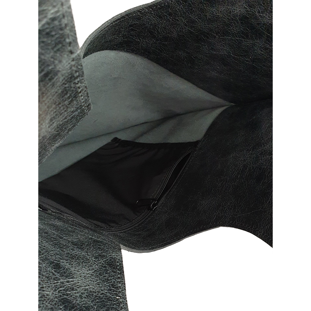 Kožená taška s otvorem - Antracit