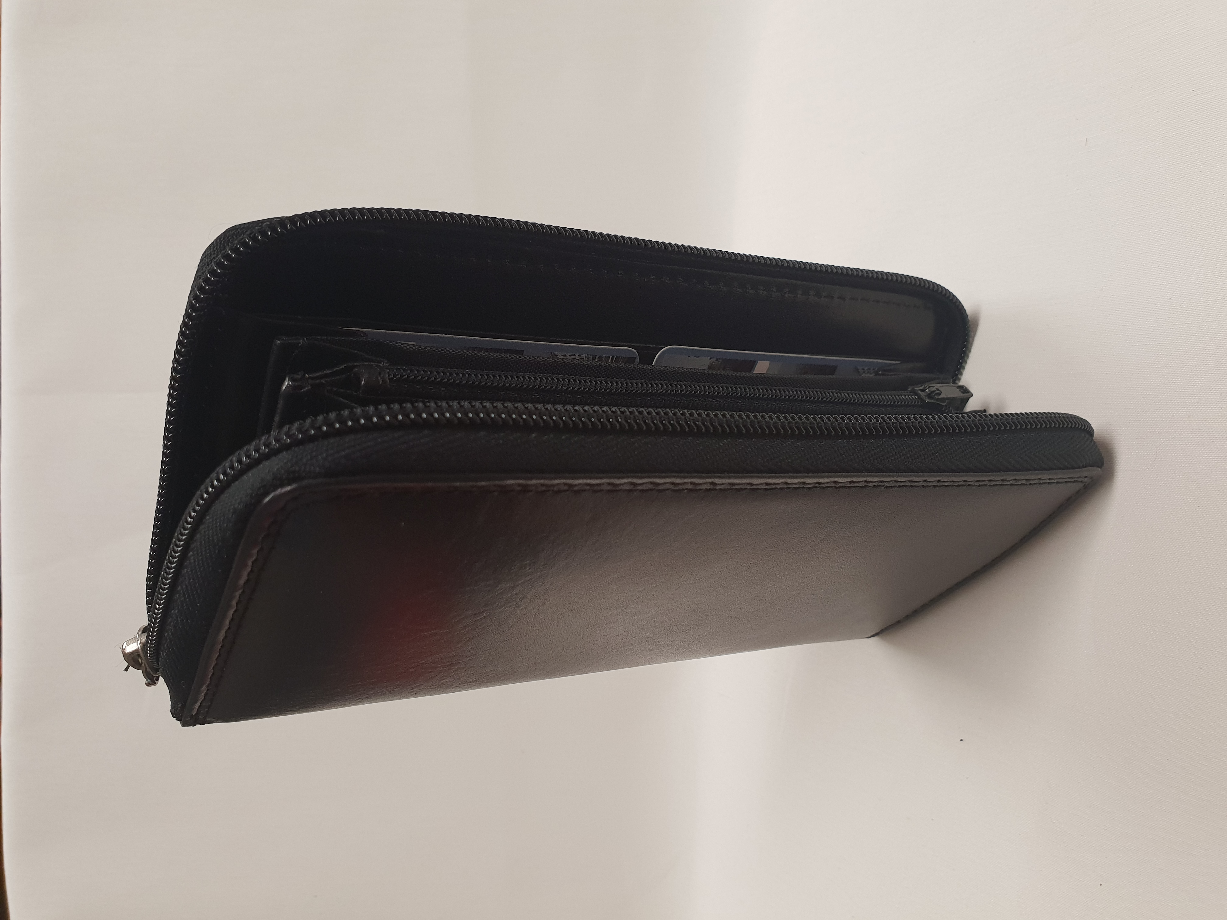 Dámská peněženka z hovězí kůže V923 černá 