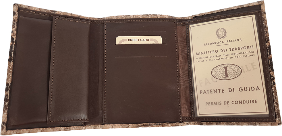 Dámská hadí peněženka Eve - Světle hnědá