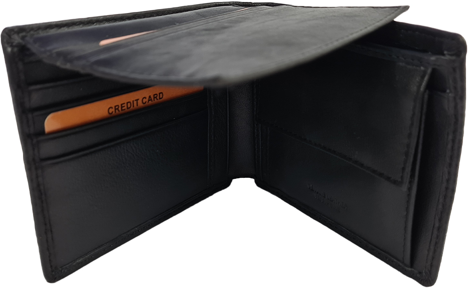 Pánská kožená peněženka Treccia - černá