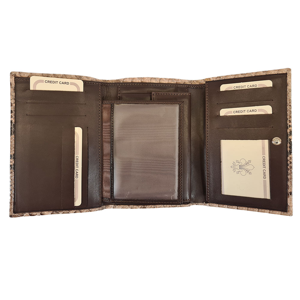 Dámská hadí peněženka Eve - Béžová