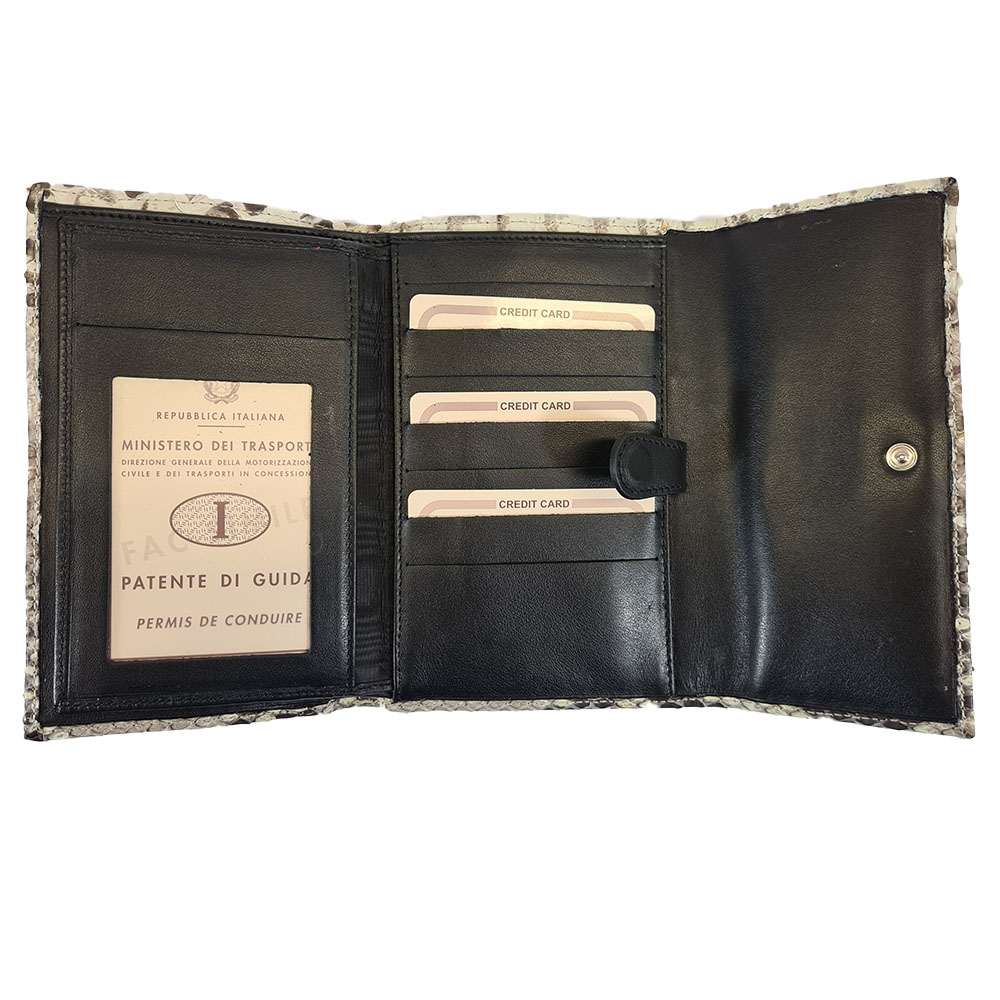 Dámská hadí peněženka Neko - Bílá