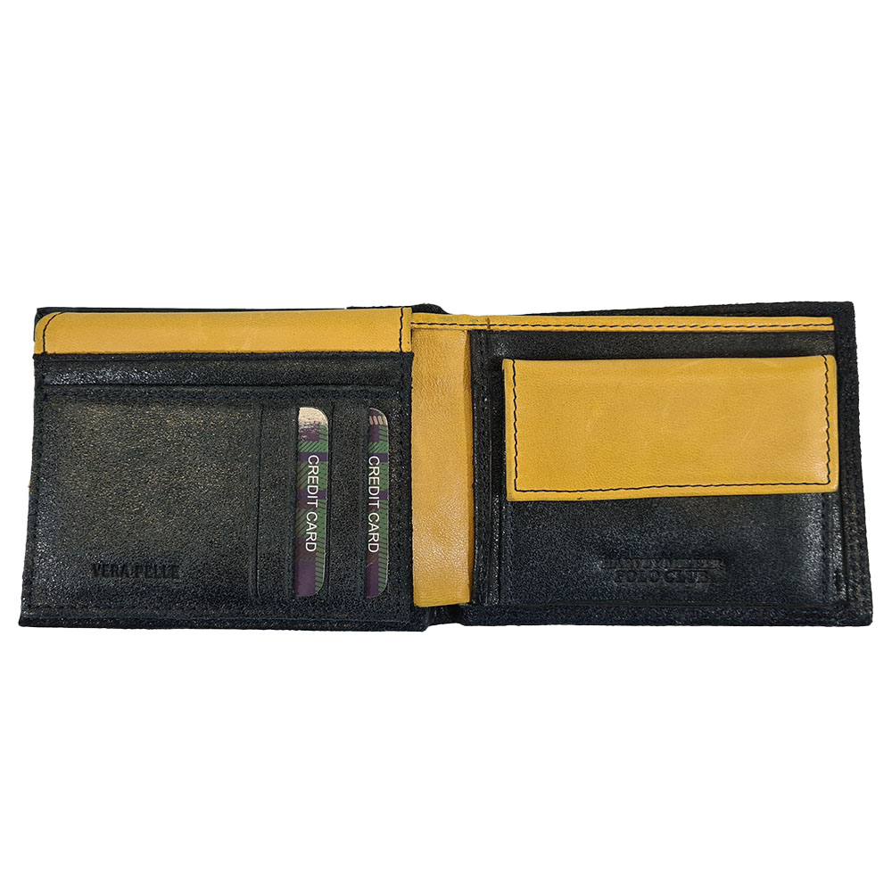 Pánská kožená peněženka Polo - Modrá