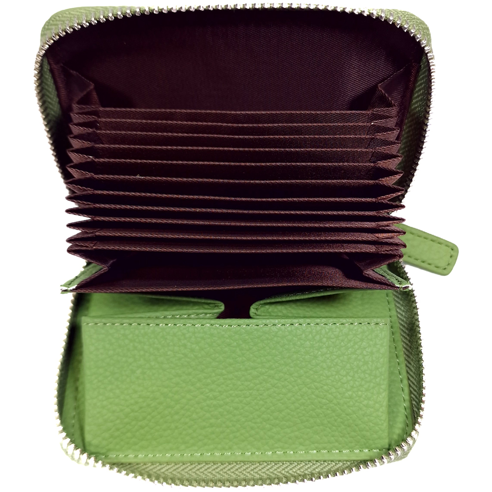 Pouzdro na kreditní karty a doklady RFID velké - Zelená