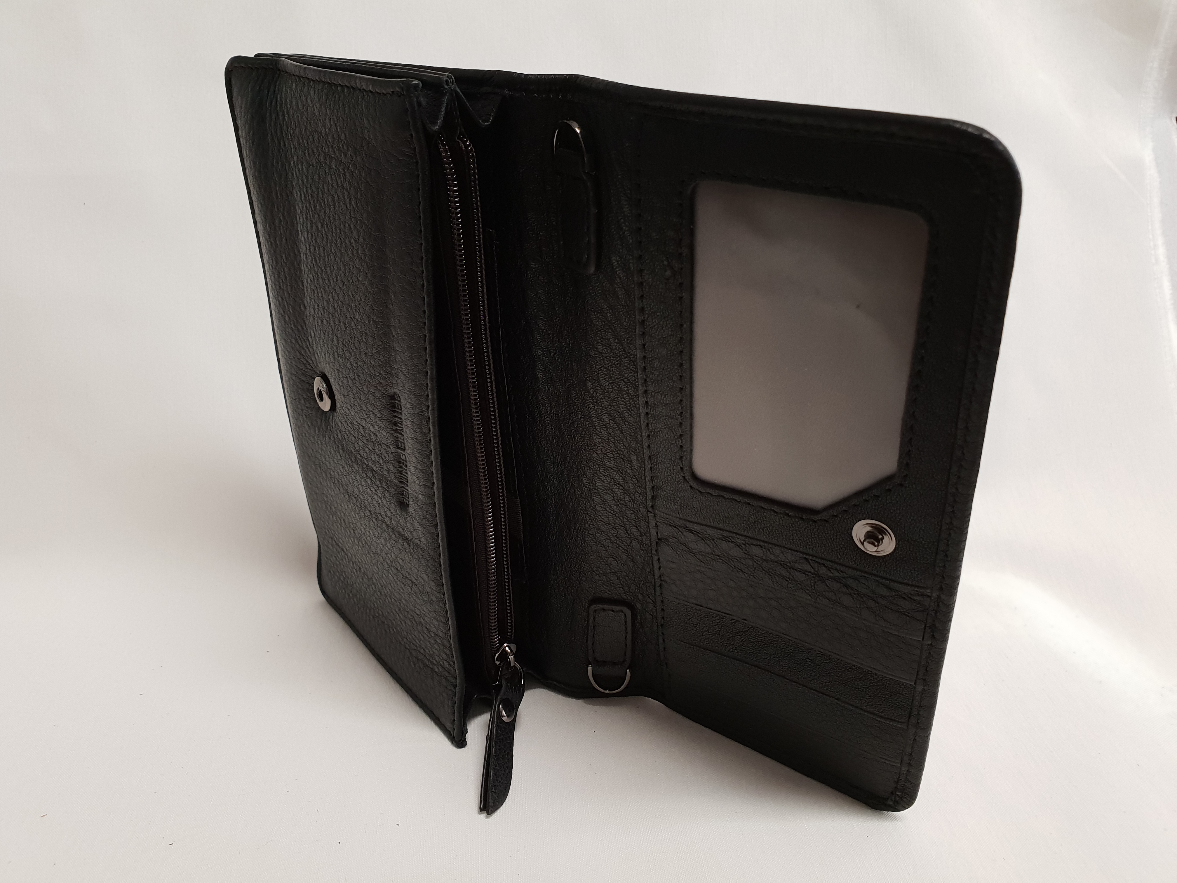 Kožené psaníčko/peněženka 6015 - černá