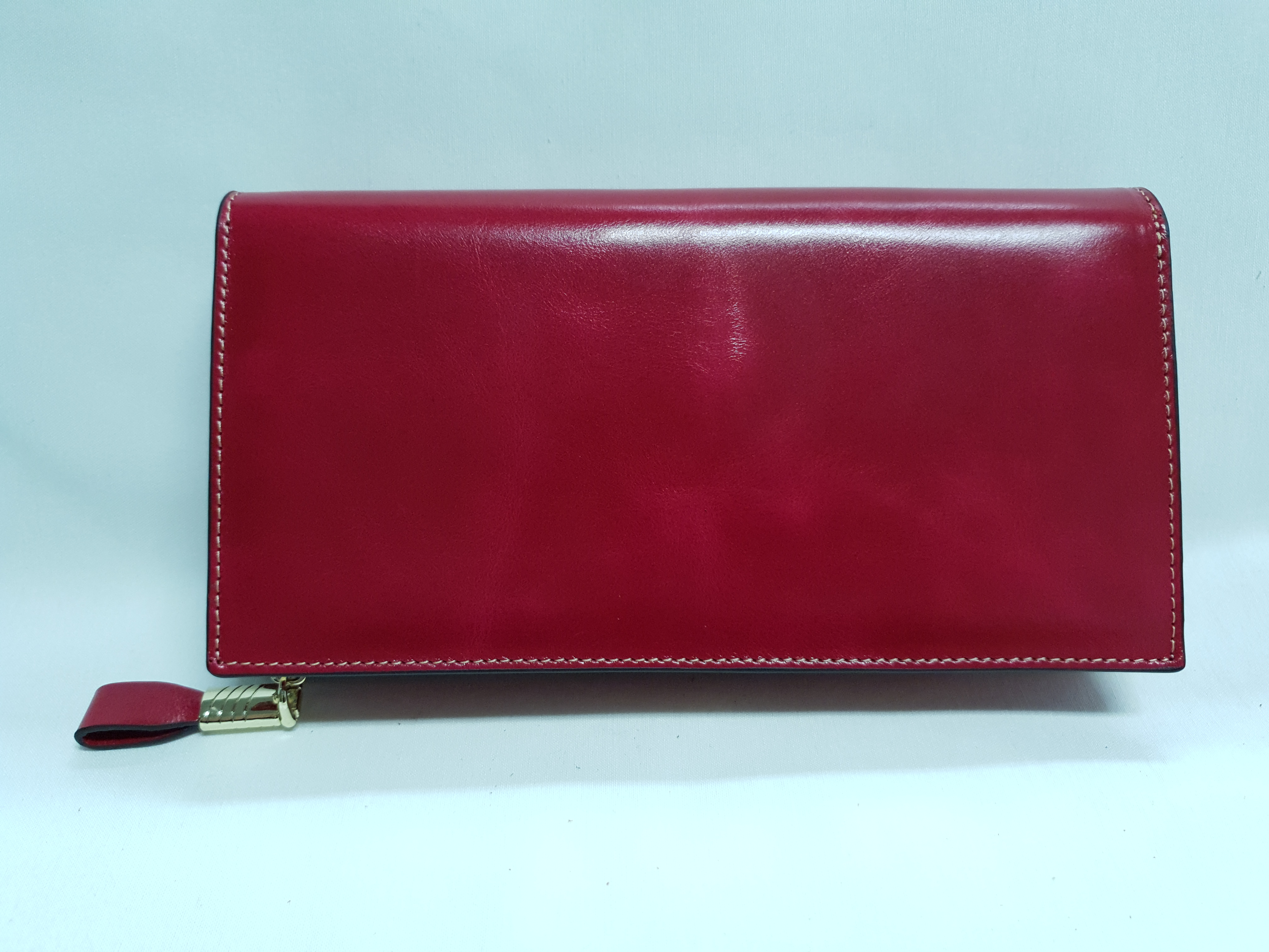 Kožené psaníčko/peněženka 8315 - růžová plum