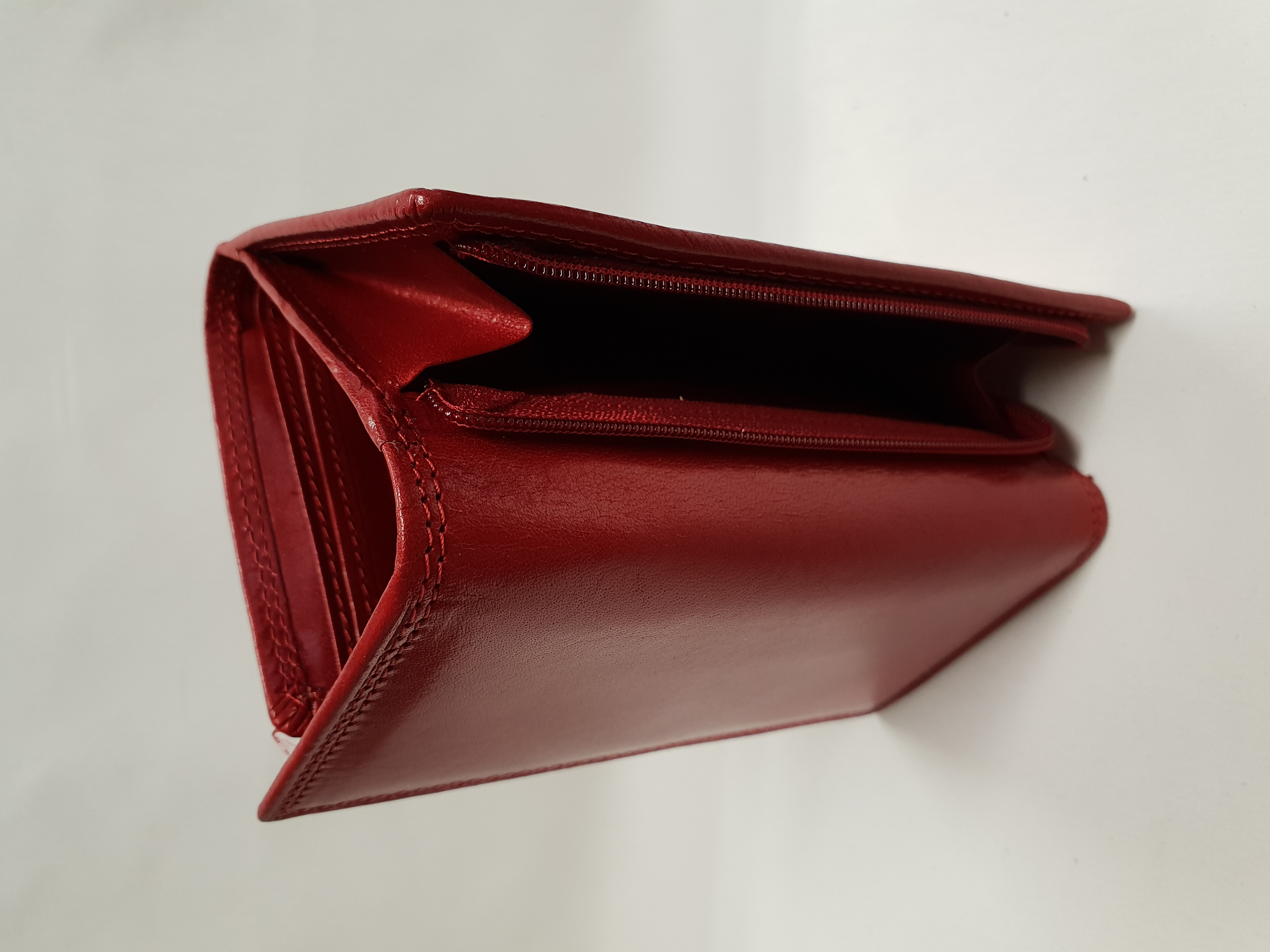 Dámská kožená peněženka 907 - červená