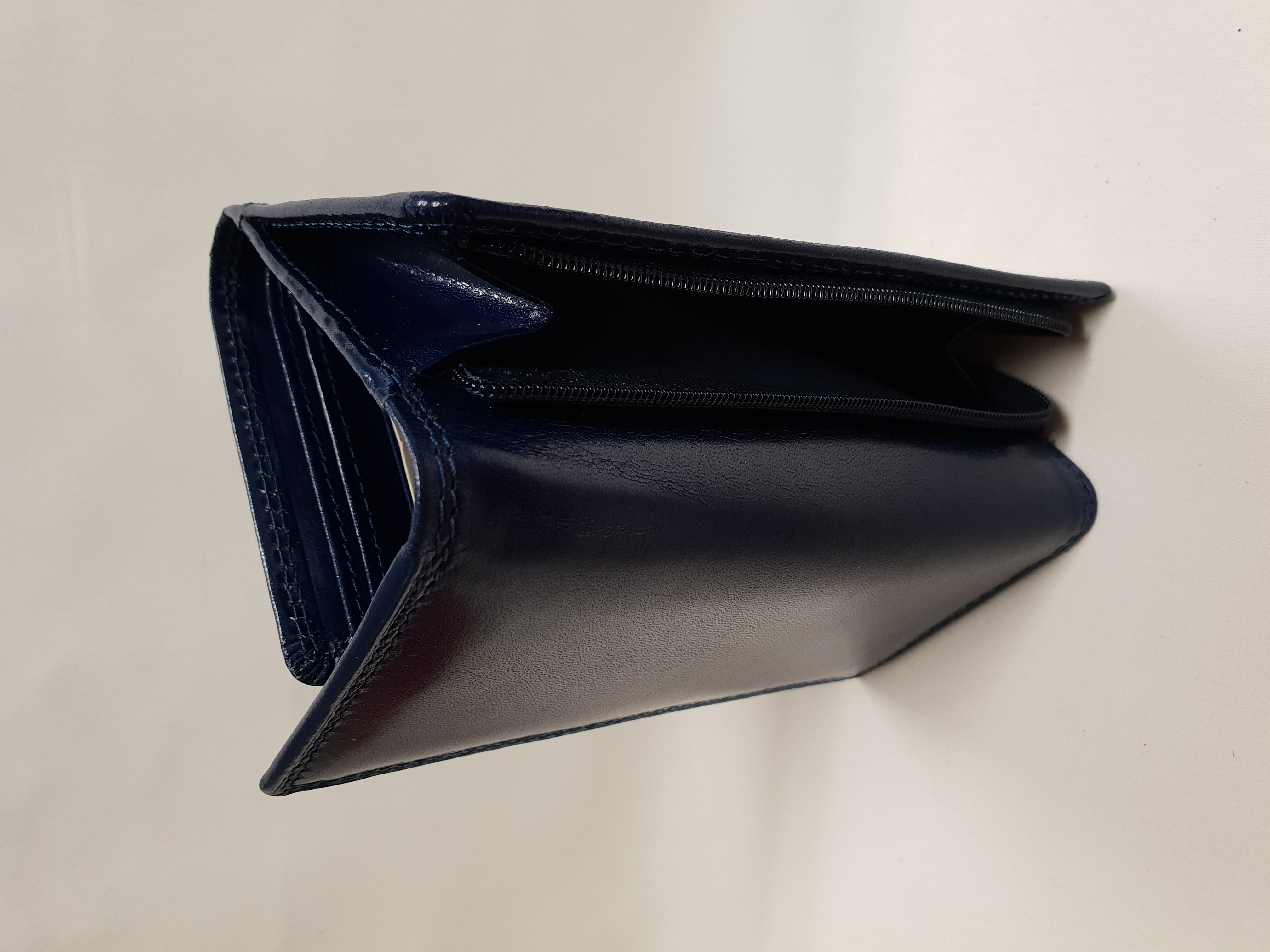 Dámská kožená peněženka 907 - tmavě modrá