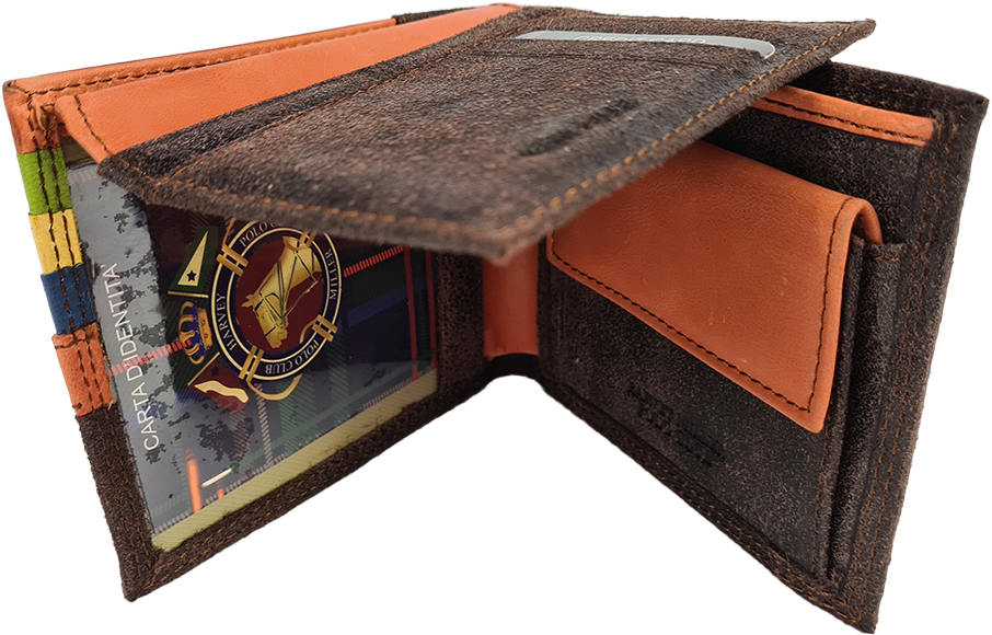 Pánská kožená peněženka Polo - Hnědá