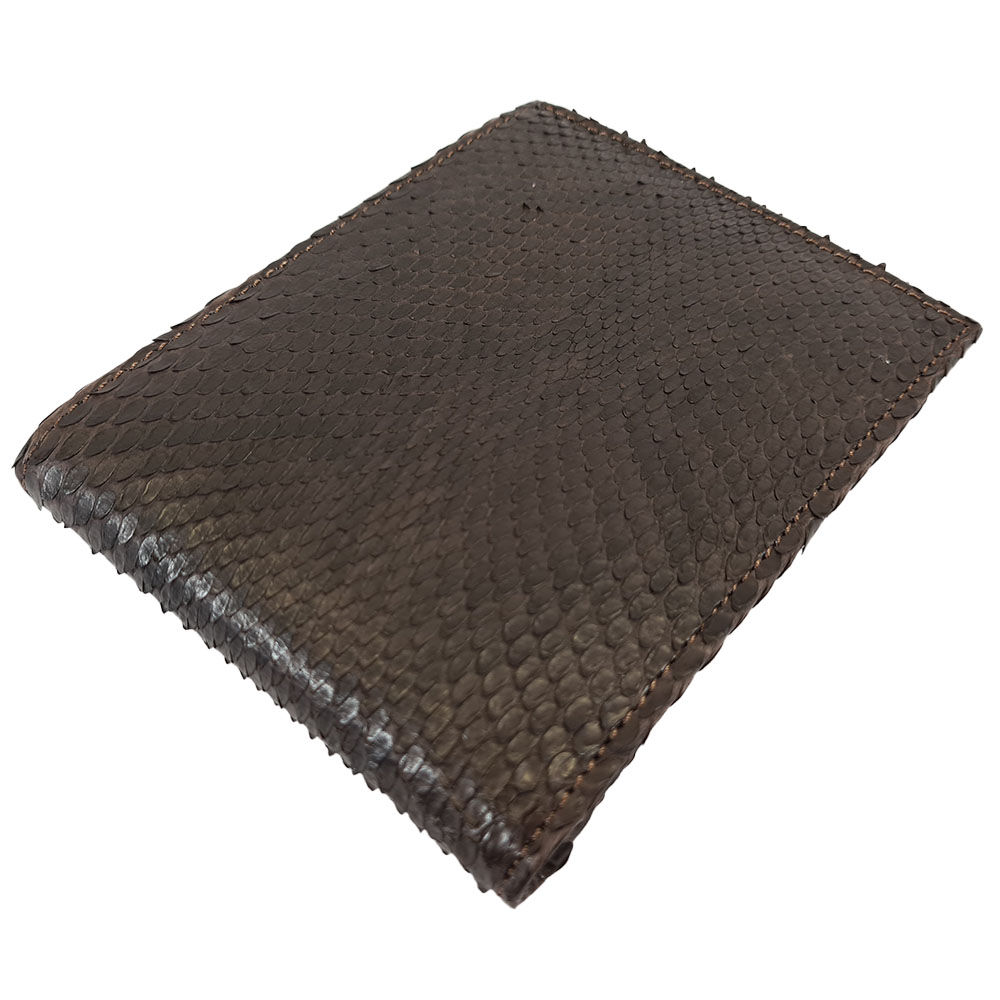 Pánská hadí peněženka Gerald - Tmavě hnědá