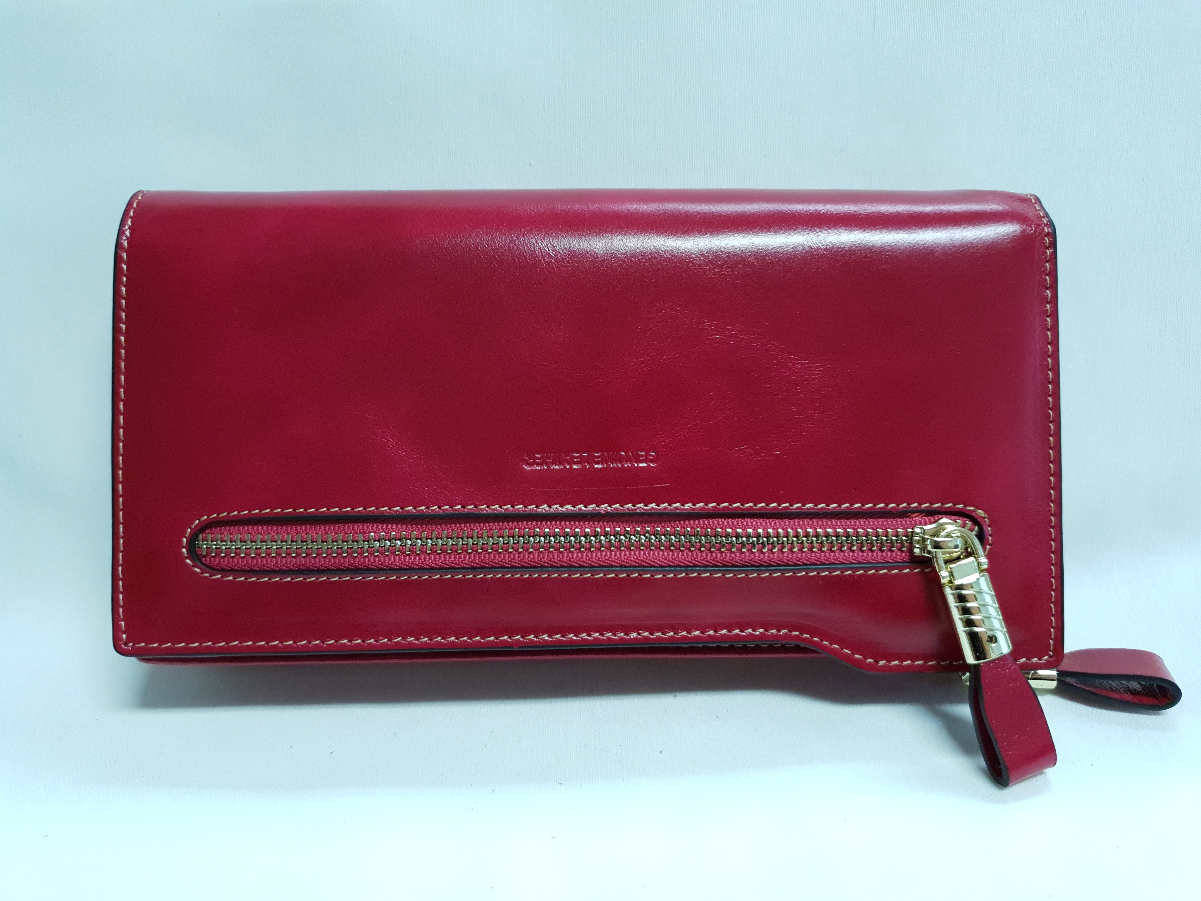 Kožené psaníčko/peněženka 8315 - růžová plum