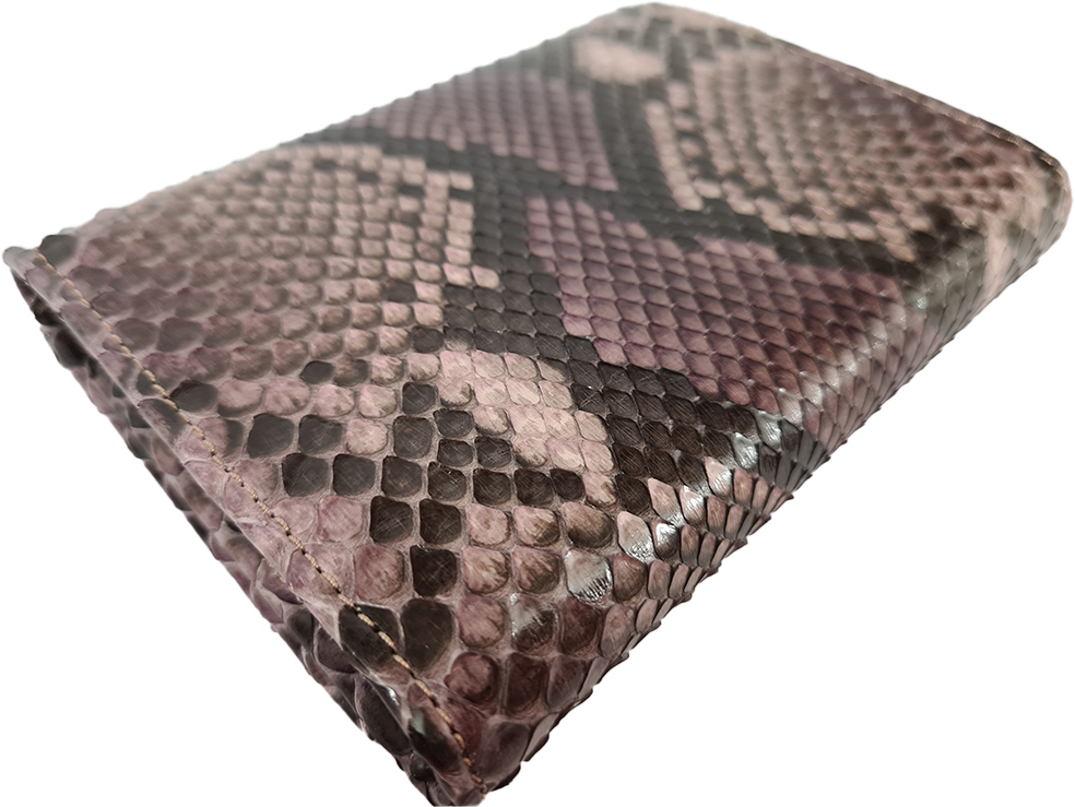 Dámská hadí peněženka Eve - Hnědo fialová