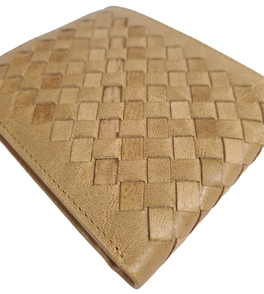 Pánská kožená peněženka Treccia - béžová