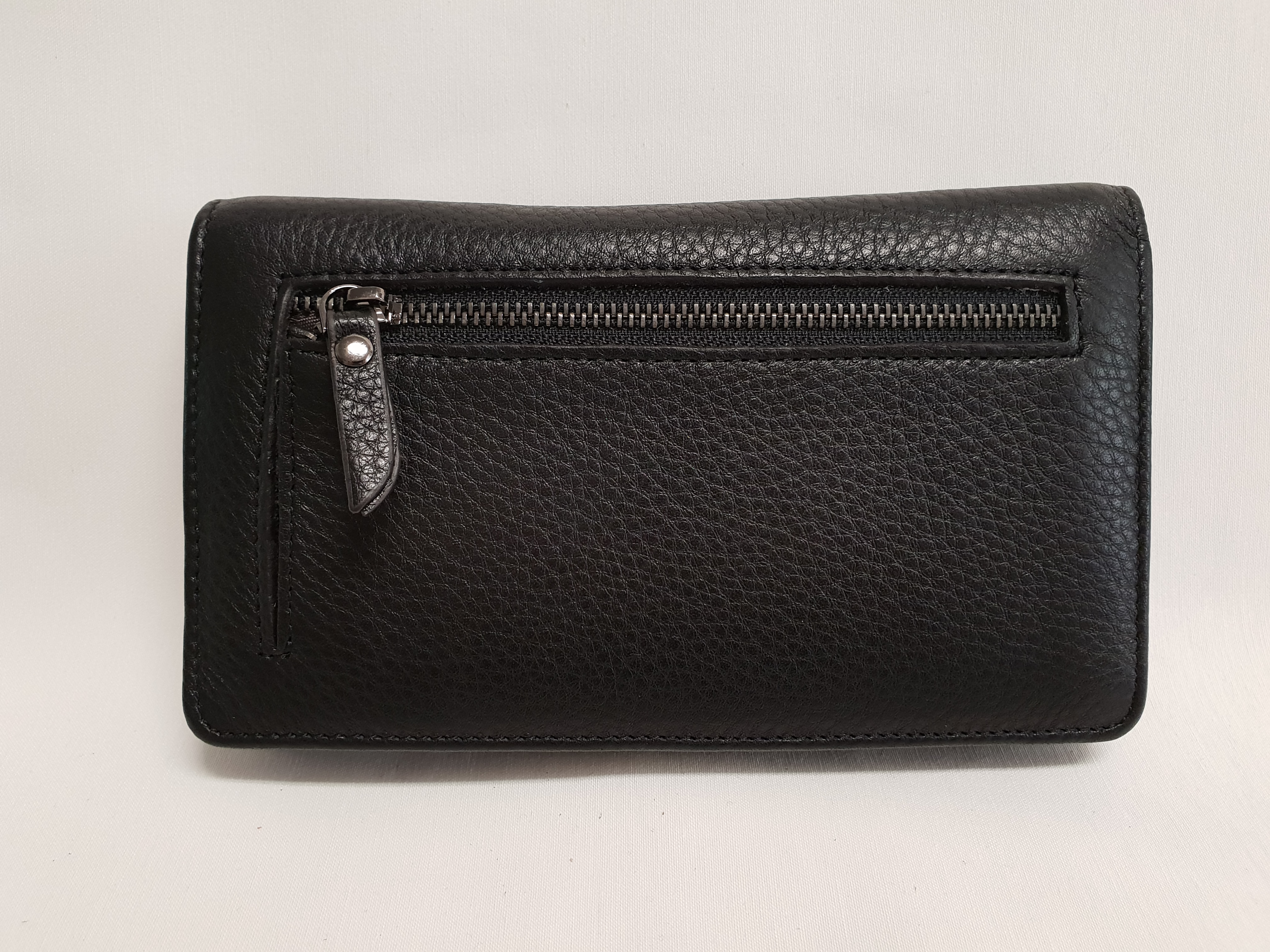 Kožené psaníčko/peněženka 6015 - černá