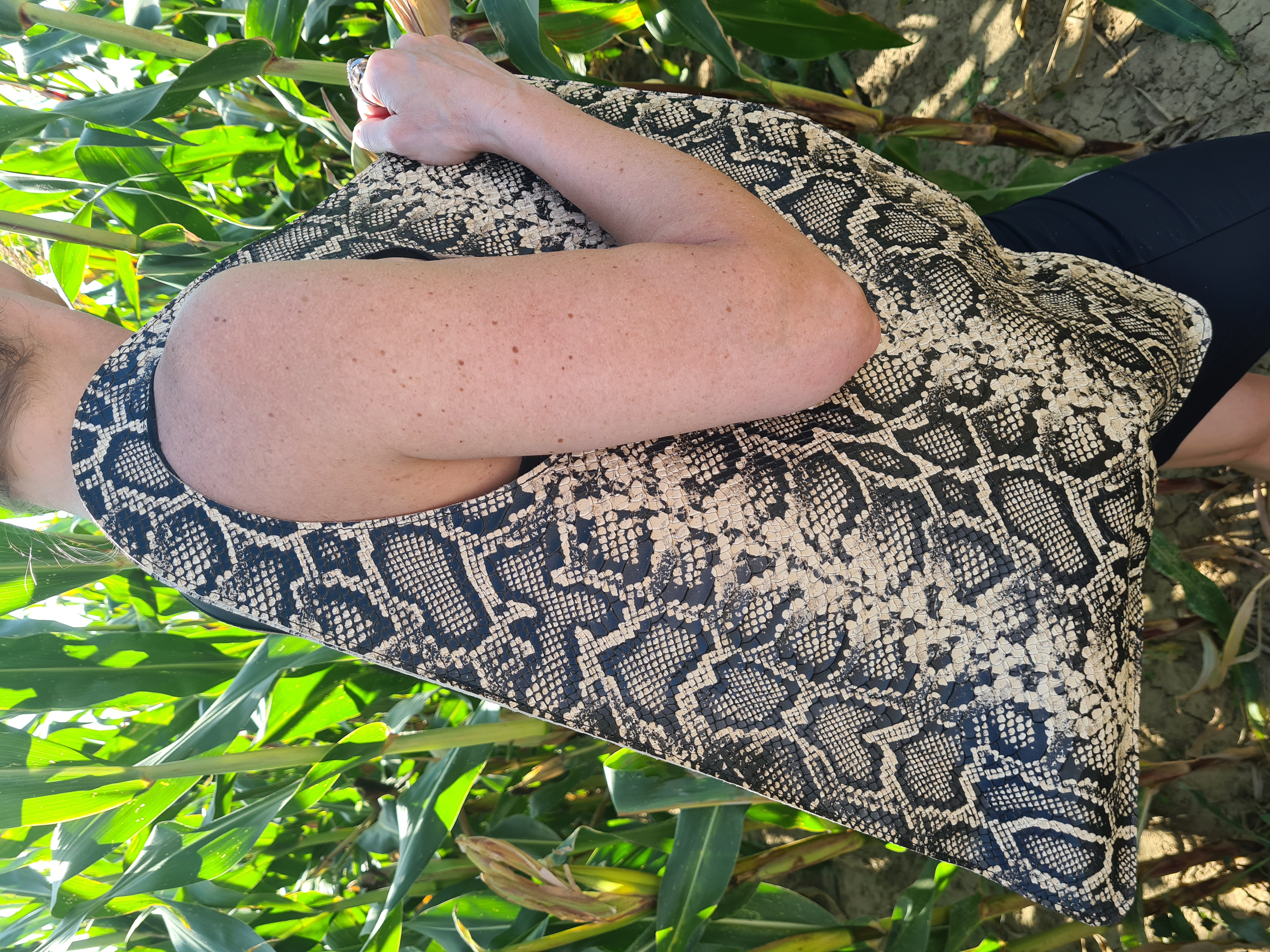 Kožená taška EGG - Had