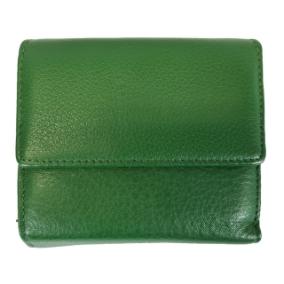 Dámská kožená peněženka multicolor compact - Zelená