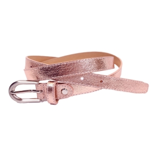 Dámský kožený pásek Classic 1,8cm - Staro-růžová